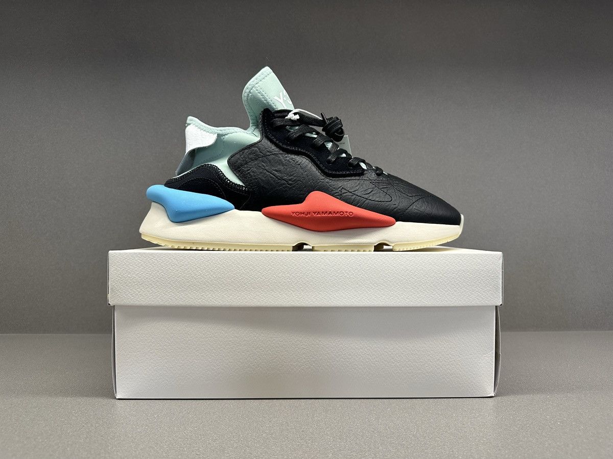 Y-3 Adidas Y-3 Kaiwa Black Blush Green Size US 8.5 / EU 41-42 - 3 Thumbnail