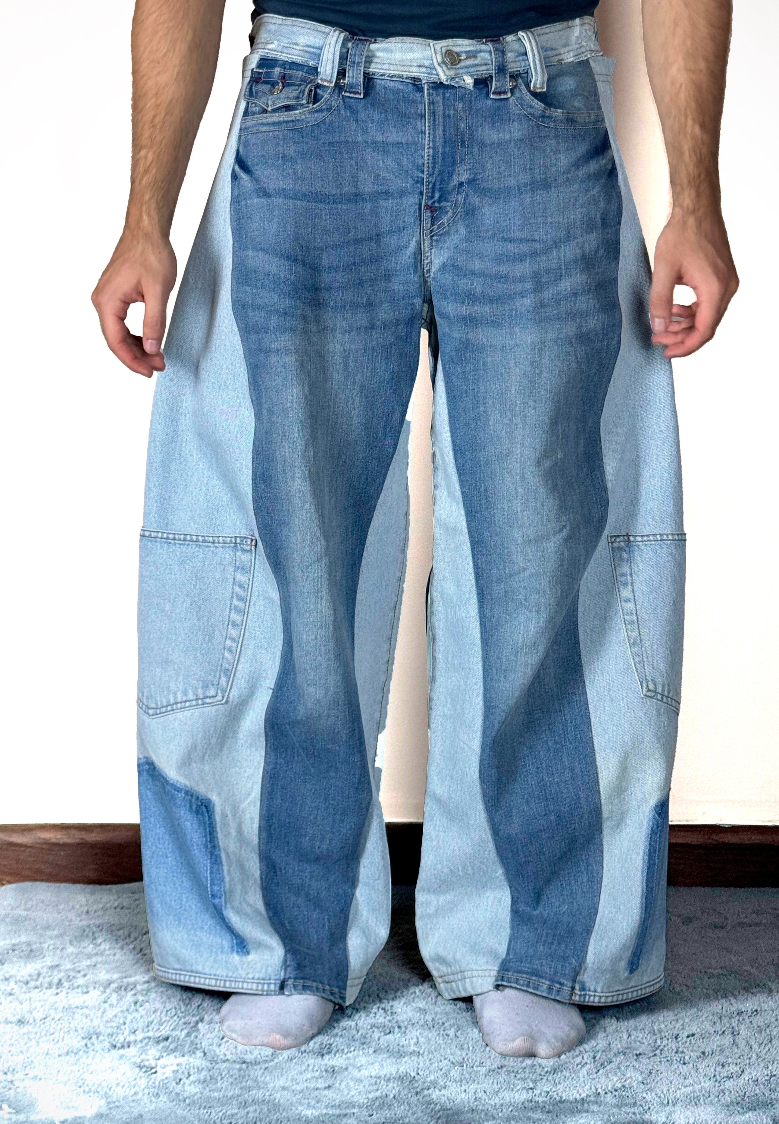 TRUE RELIGION CRAZY BAGGY FIT REWORK JEAN