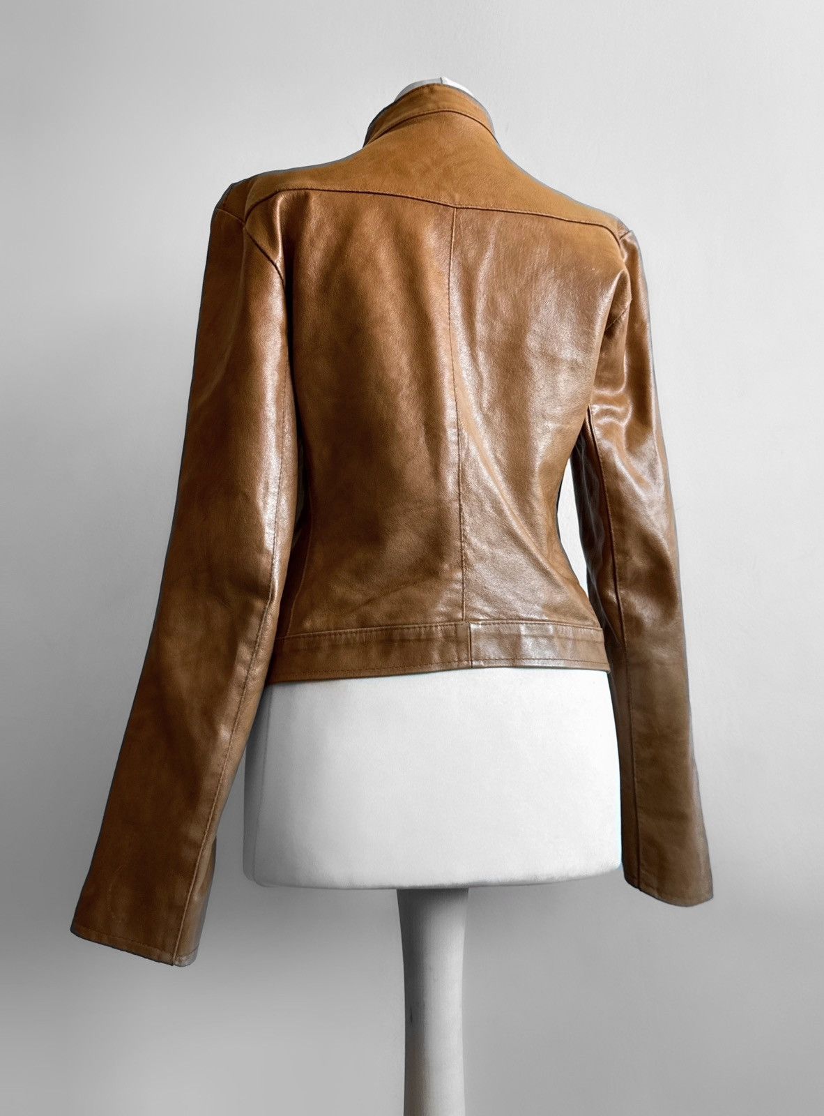Vintage Amazing leather avant-garde distressed jacket Size M / US 6-8 / IT 42-44 - 3 Thumbnail