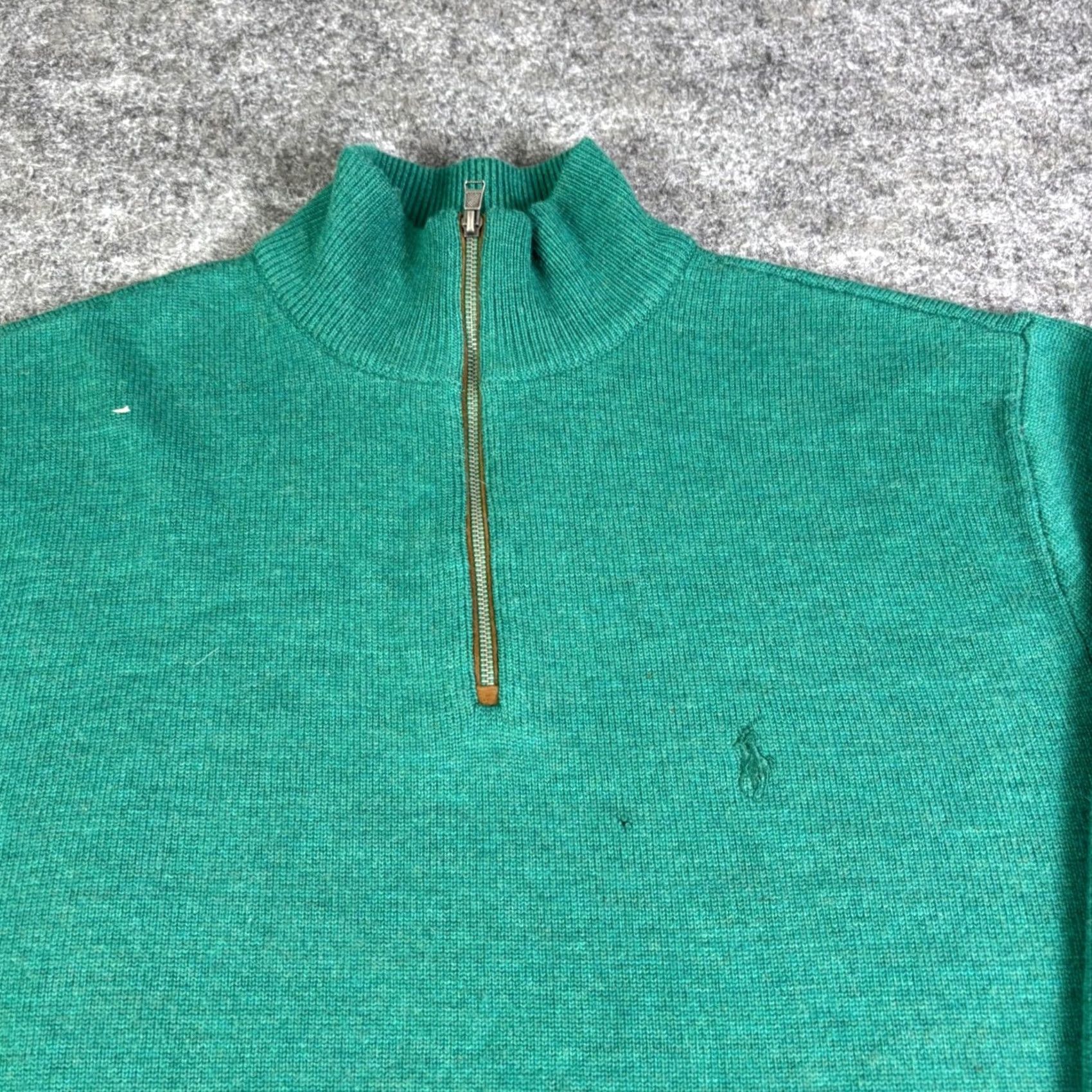 Polo Ralph Lauren Polo Golf Ralph Lauren Mens Green 100% Merino Wool Quarter Zip Sweater Size M Size US M / EU 48-50 / 2 - 6 Thumbnail