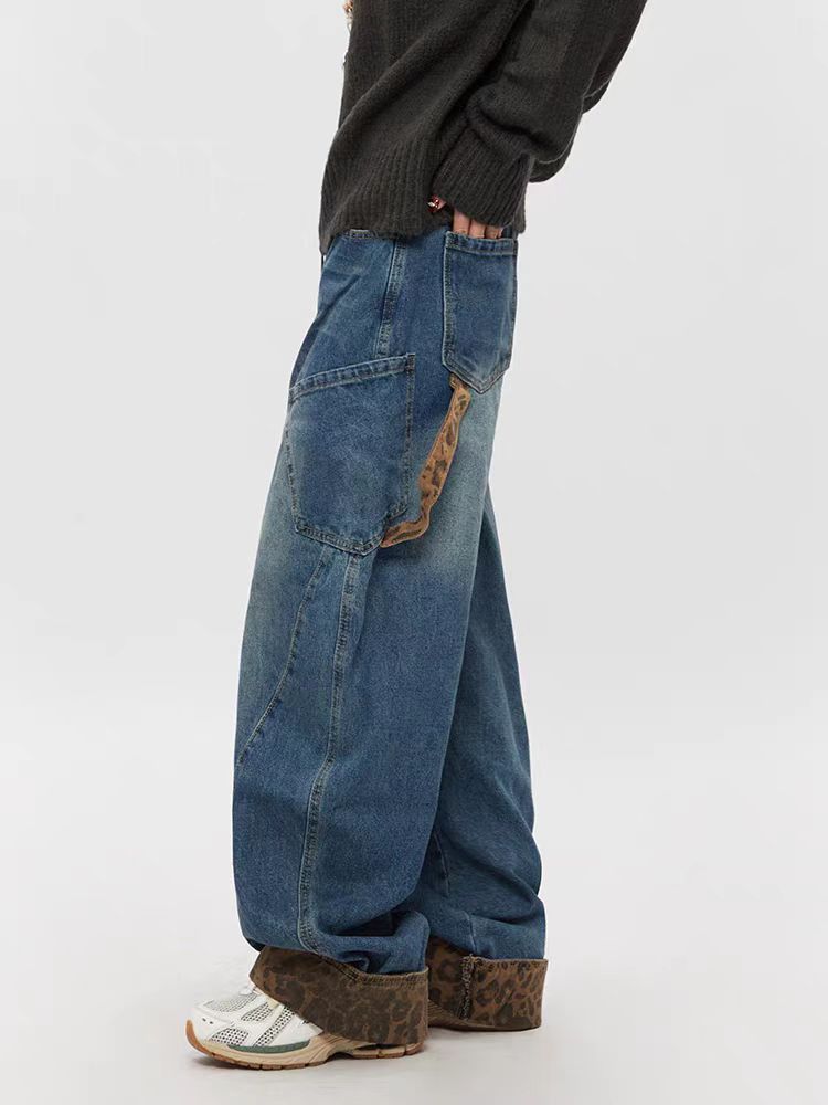 Designer × Jean × Vintage Washed Vintage Machete Large Pocket Y2K Jeans Size US 34 / EU 50 - 2 Thumbnail