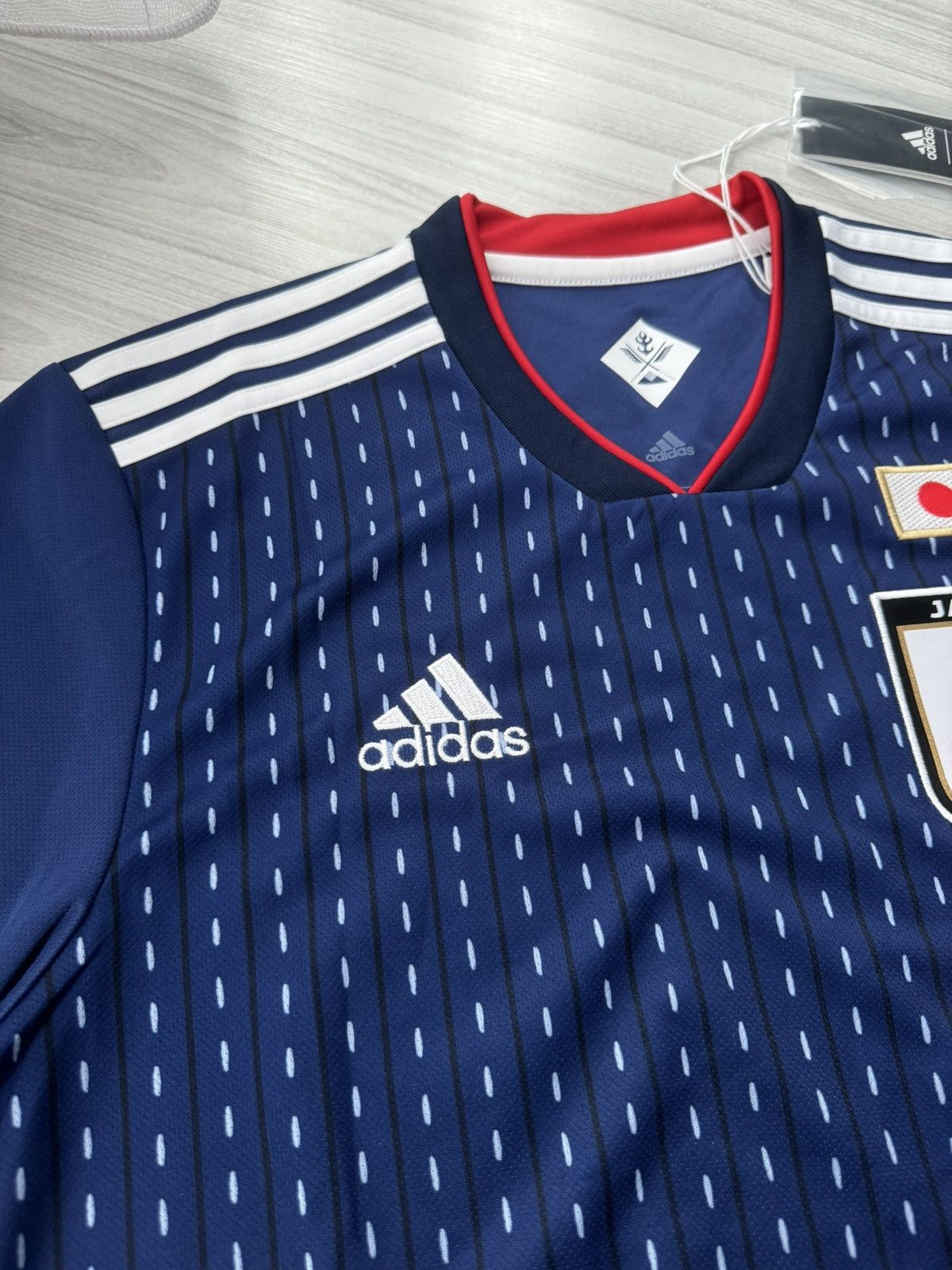 Adidas × Japanese Brand JAPAN 2017-2018 HOME SHIRT FOOTBALL SOCCER JERSEY ADIDAS Size US M / EU 48-50 / 2 - 7 Thumbnail