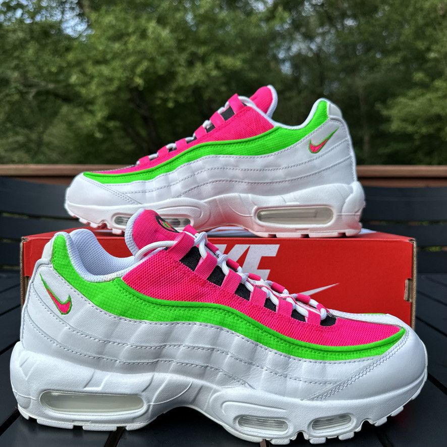 Nike Nike Air Max 95 Custom Watermelon - Pink/Green/White Size 10 Size US 10 / EU 43 - 5 Thumbnail