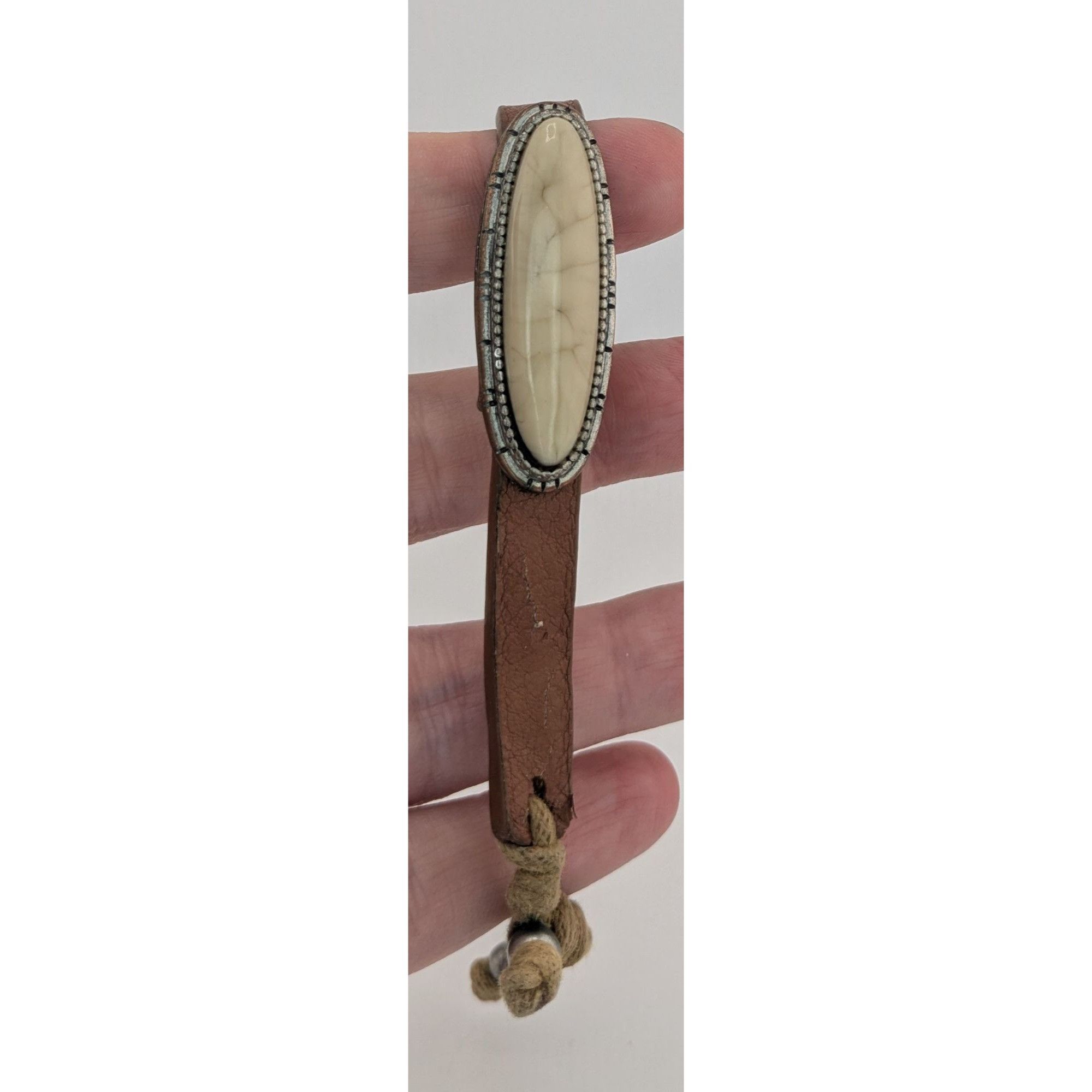 Other Boho Leather Bracelet With Faux Stone & Adjustable Cord Size ONE SIZE - 6 Thumbnail