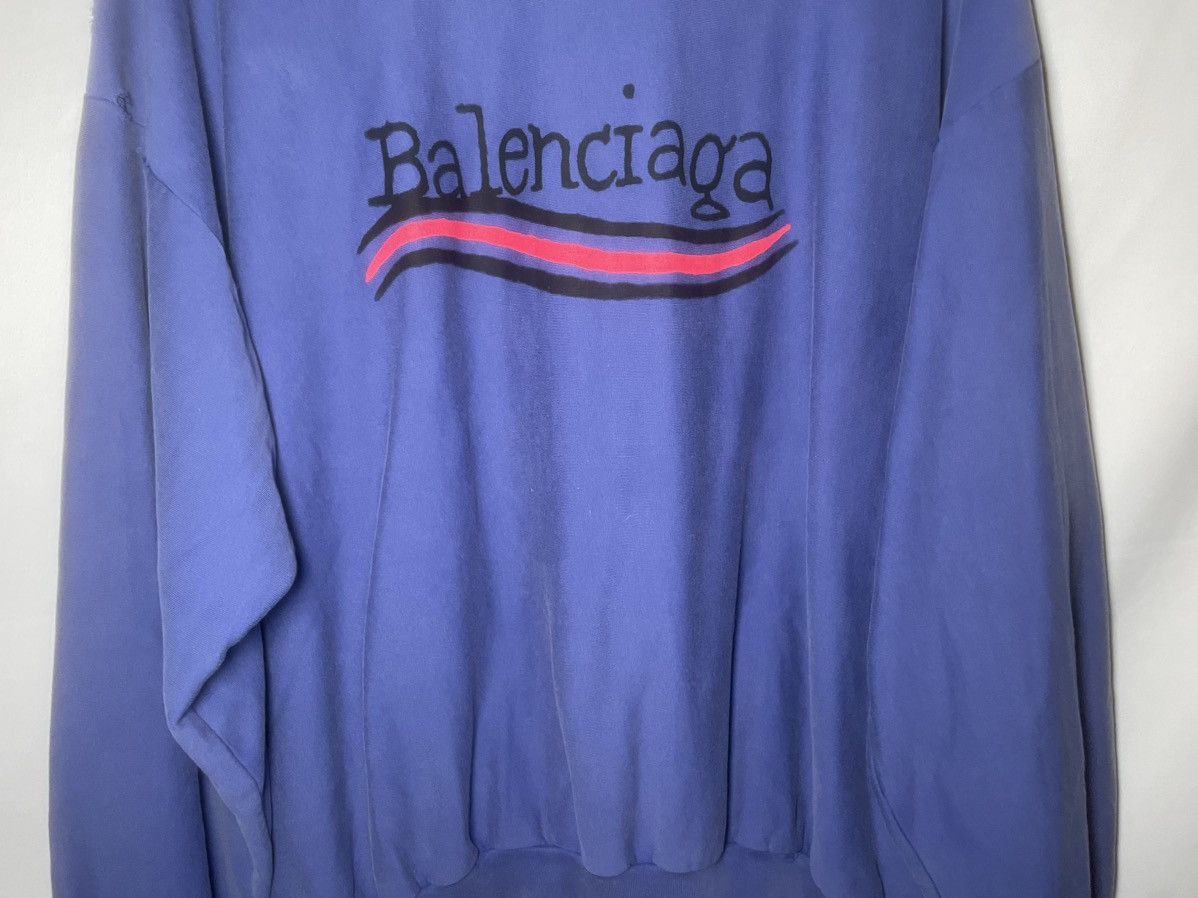 Balenciaga Balenciaga Hand Drawn Political Campaign Crewneck Size US L / EU 52-54 / 3 - 3 Thumbnail