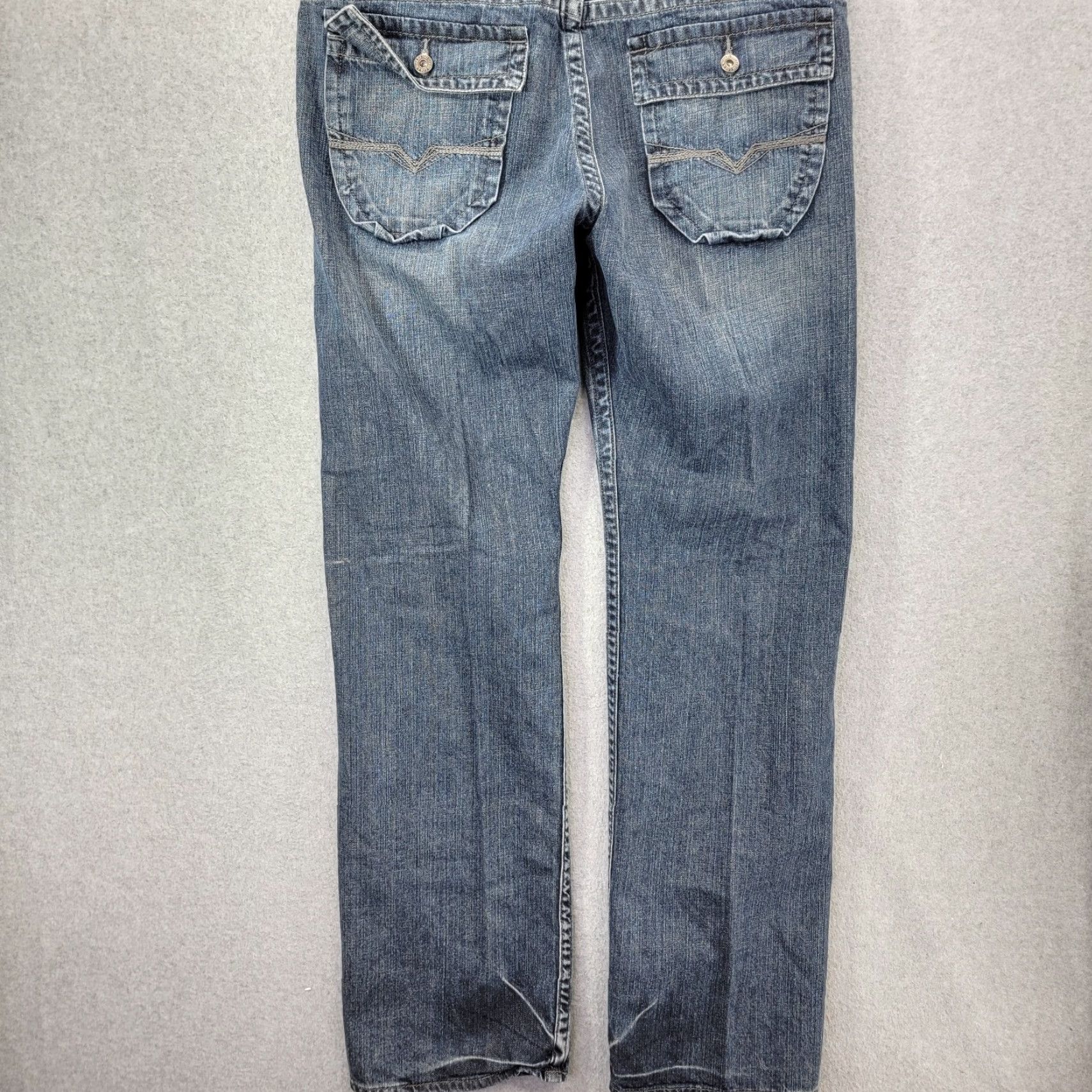 Guess Guess Pasadena Straight Jeans Mens 38x32 Back Flap Pocket 90s Vintage Blue Denim Cotton Brand GUESS Shirt? Size US 38 / EU 54 - 6 Thumbnail