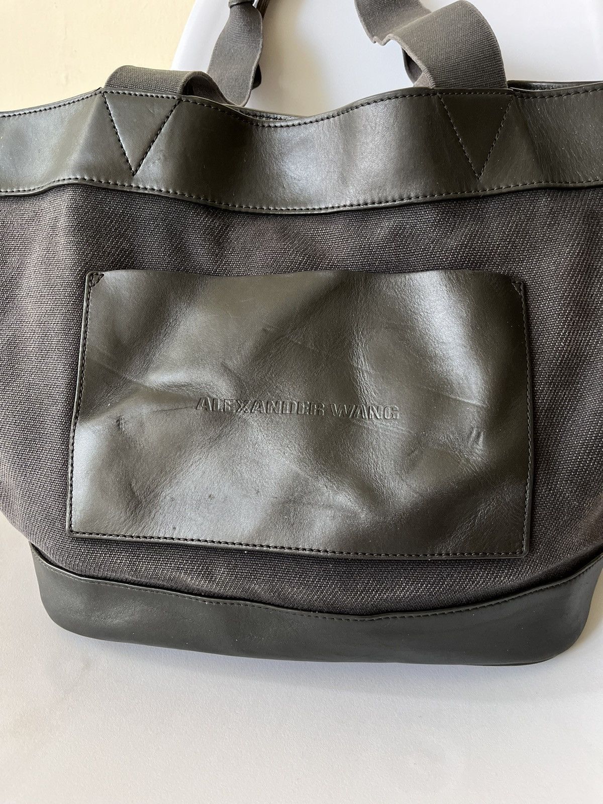 Alexander Wang Alexander Wang Canvas Leather Tote Bag Size ONE SIZE - 2 Thumbnail