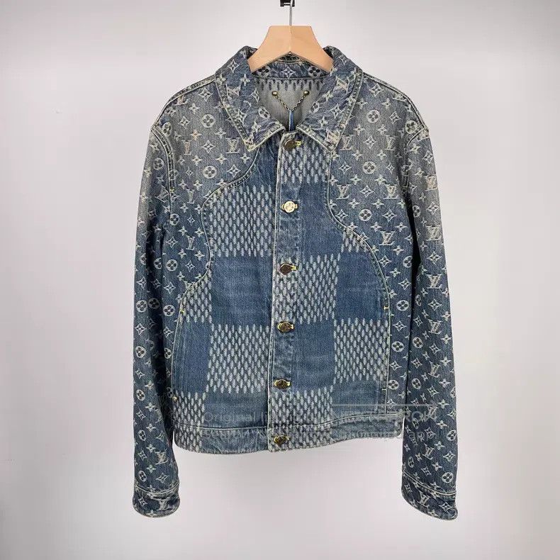 Louis Vuitton Louis Vuitton Nigo blue denim jacket Size US S / EU 44-46 / 1 - 1 Thumbnail