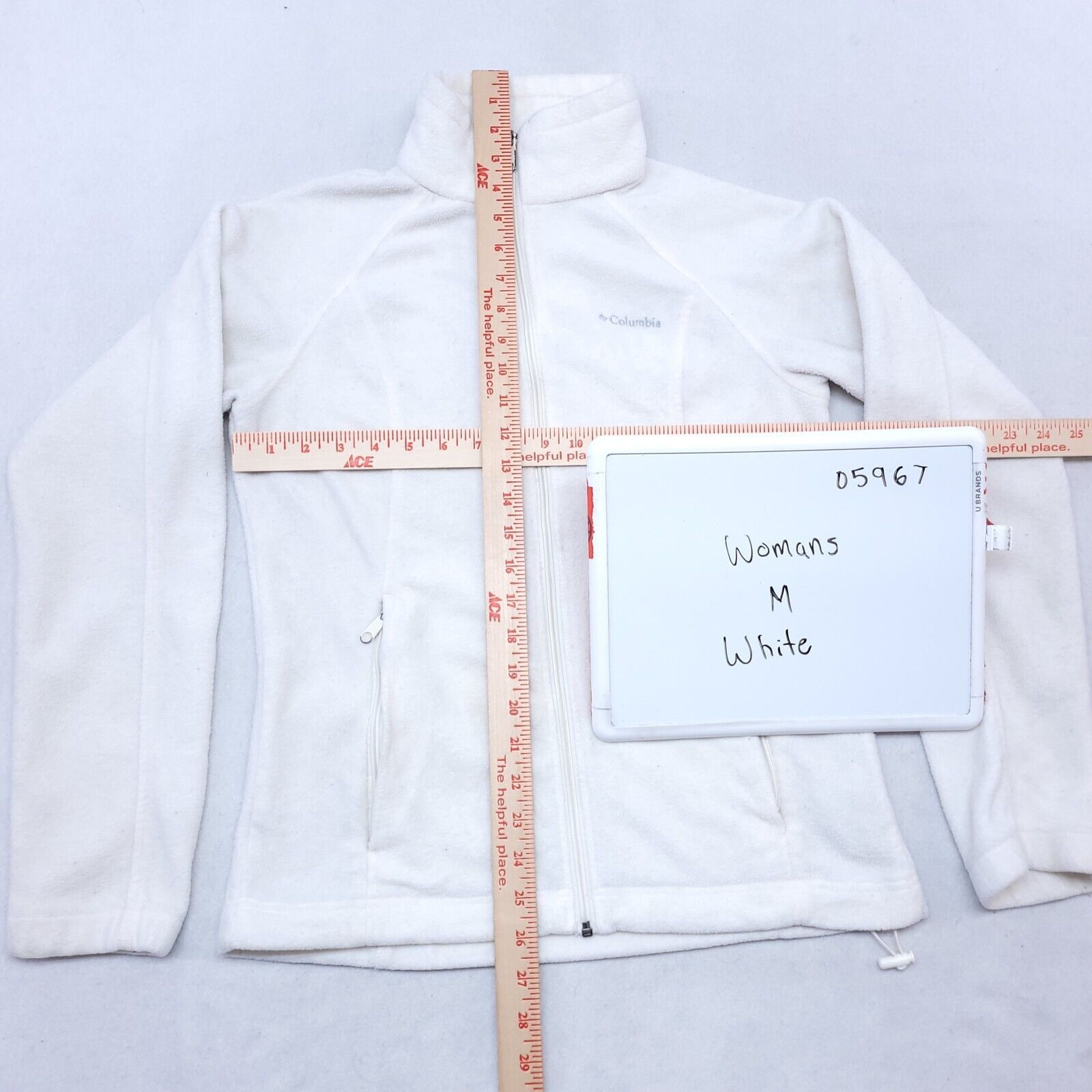 Columbia Columbia Long Sleeve Zip Up Jacket Women Size Medium M White Size M / US 6-8 / IT 42-44 - 9 Thumbnail