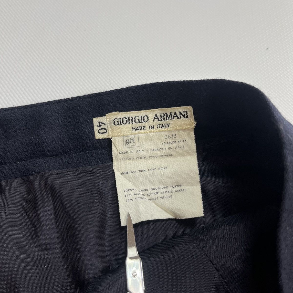 Giorgio Armani Giorgio Armani Skirt 80s Lana Wool Vintage Size 40 Size 27" / US 4 / IT 40 - 6 Thumbnail