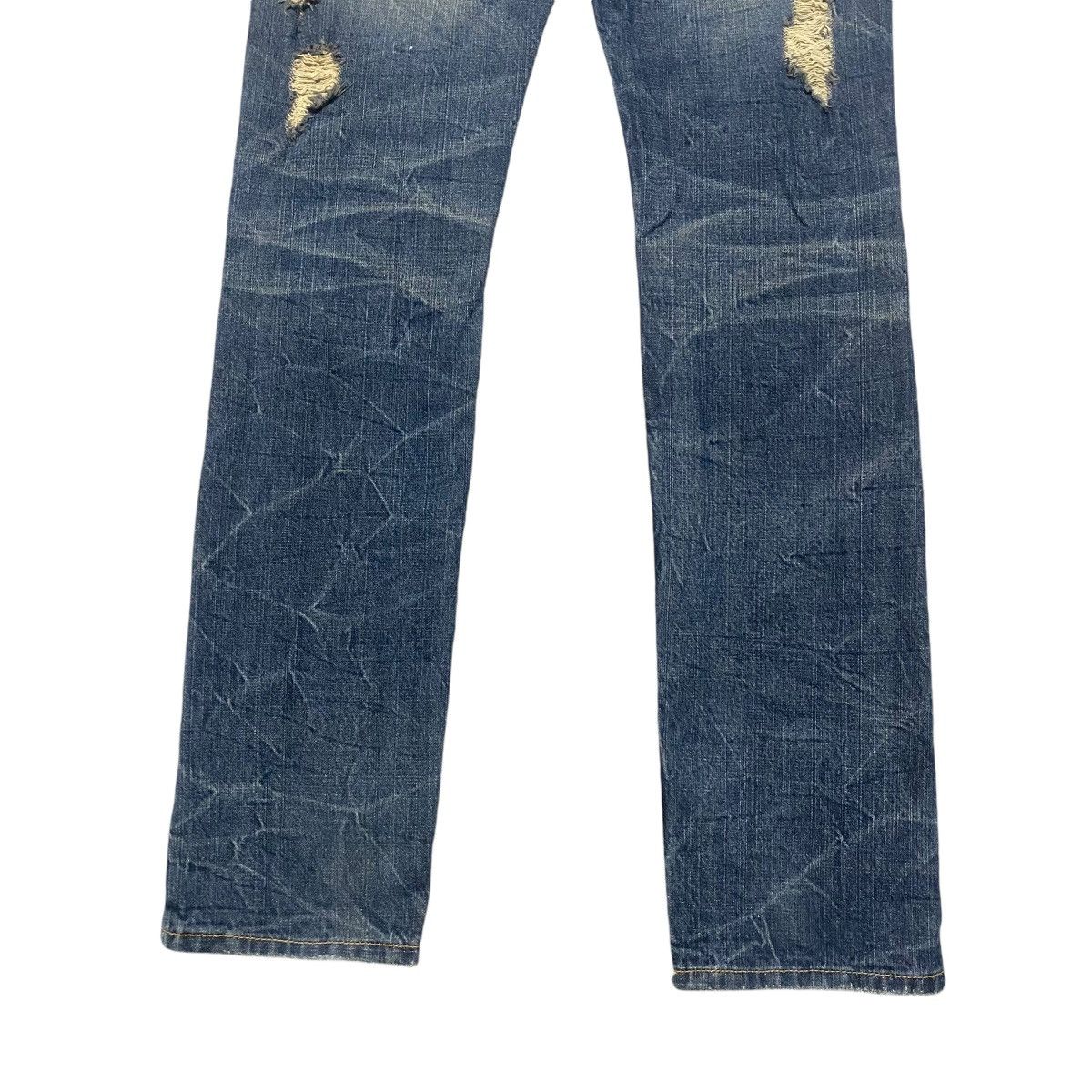Le Grande Bleu (L.G.B.) Gennaro Denim Studded Distressed Skinny Jeans Size US 30 / EU 46 - 14 Thumbnail