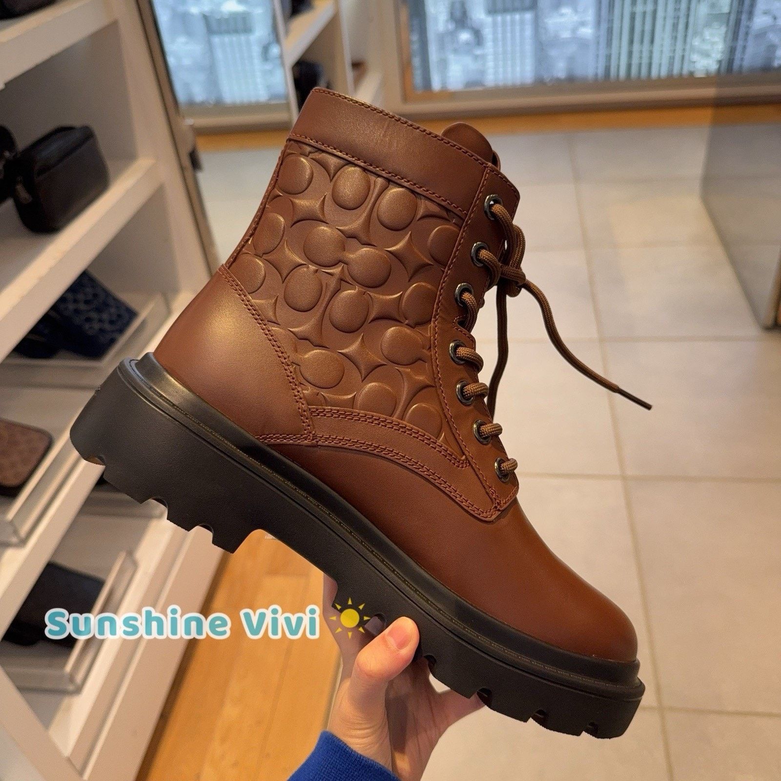 Coach NWT Coach Men's Combat Boot Leather Vintage Brown CCW08 us 9 Size US 9 / IT 39 - 3 Thumbnail