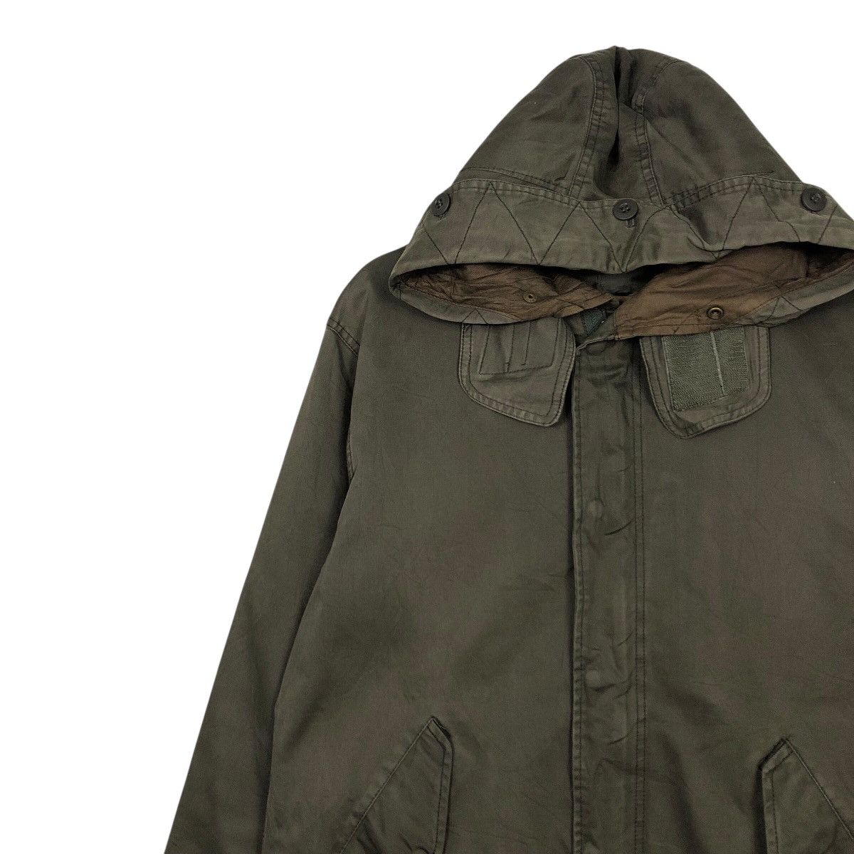 Hysteric Glamour 📌Rich Green Military Biker Jacket Zipper Hoodie Slick Punk Size US M / EU 48-50 / 2 - 8 Thumbnail
