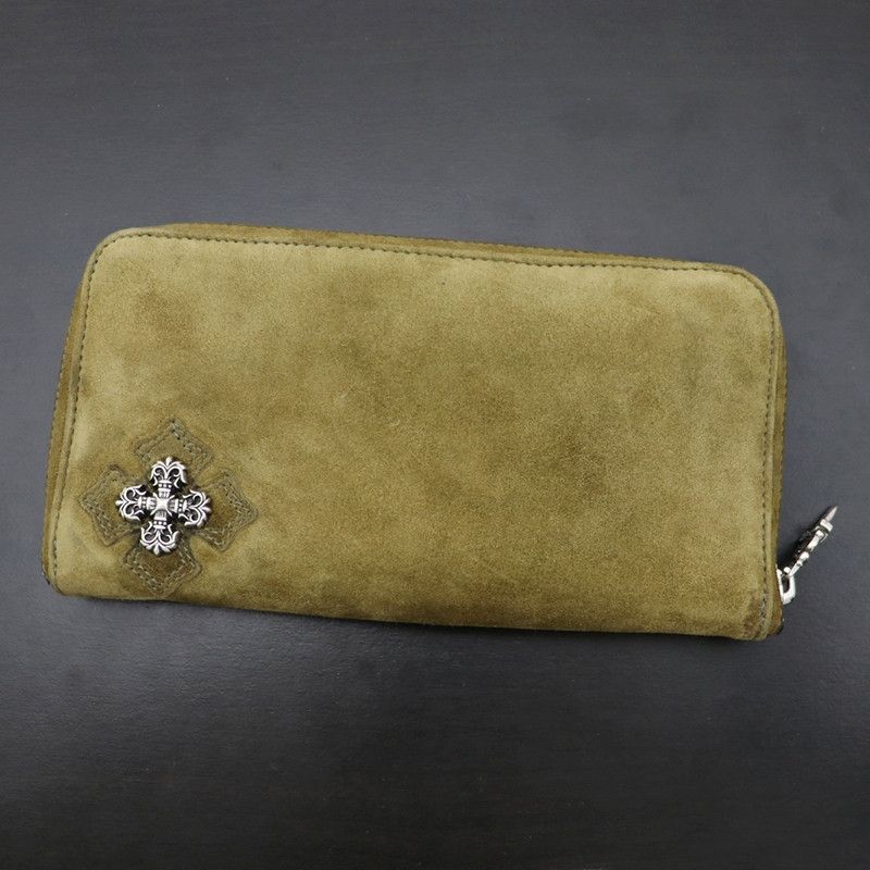 image of Chrome Hearts Filigree Plus Rec Wallet in Beige, Men's