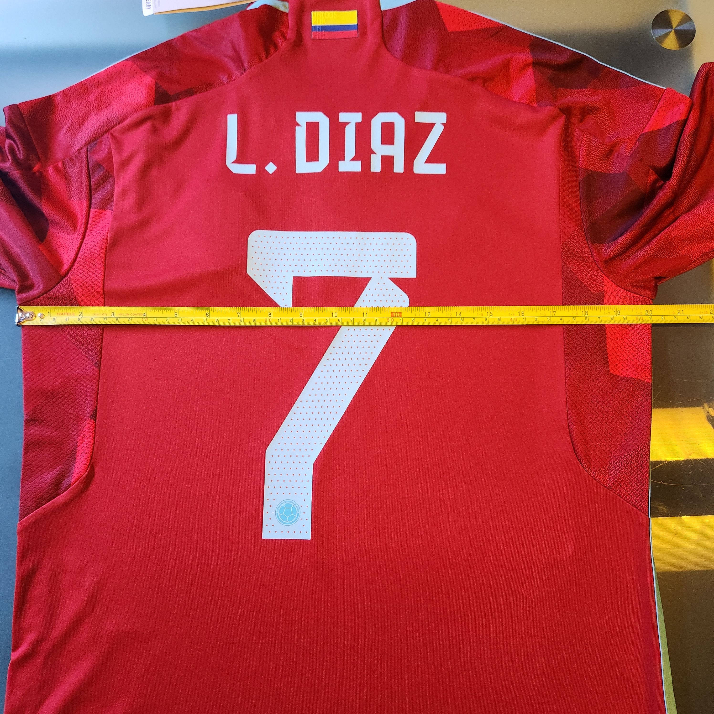 Adidas Authentic Colombia LUIS DIAZ 2022-2023 Away Jersey 22/23 Size US M / EU 48-50 / 2 - 15 Thumbnail