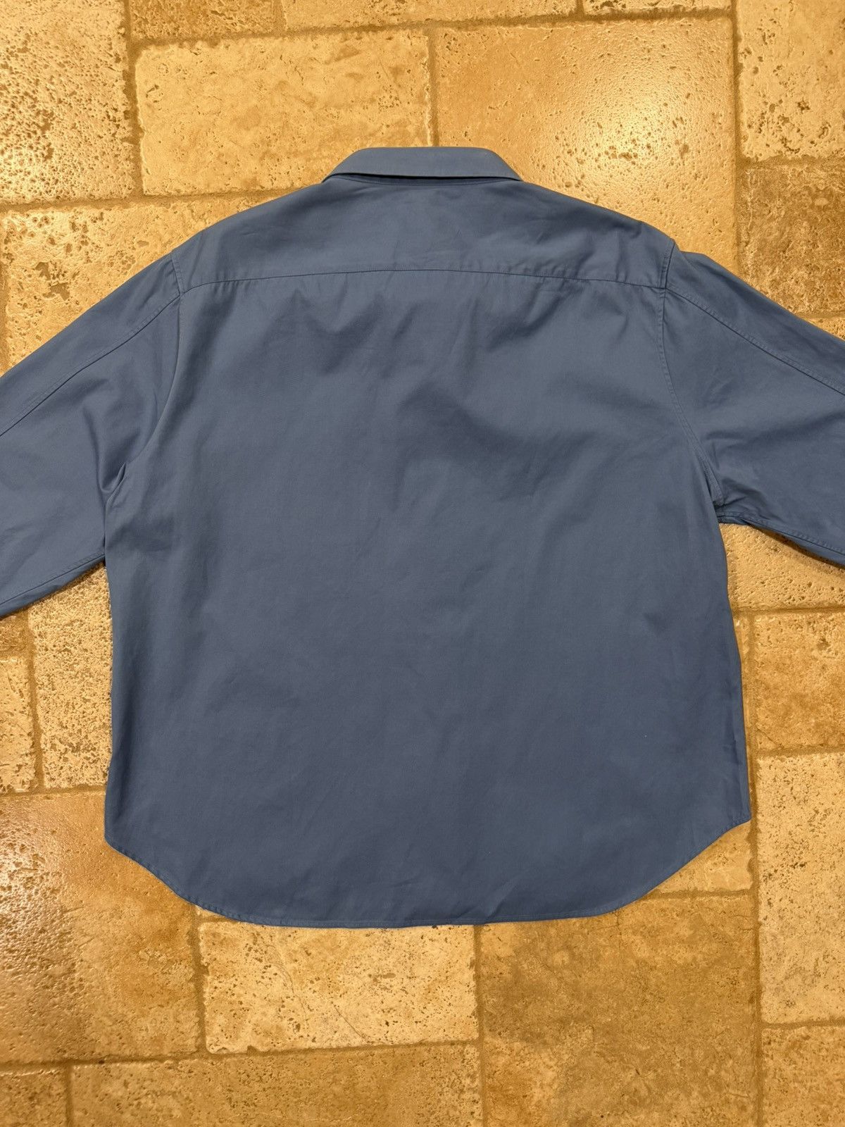 Loewe Loewe “Ash Blue” Anagram Emboidered Pocket Logo Button Shirt Size US XL / EU 56 / 4 - 12 Thumbnail