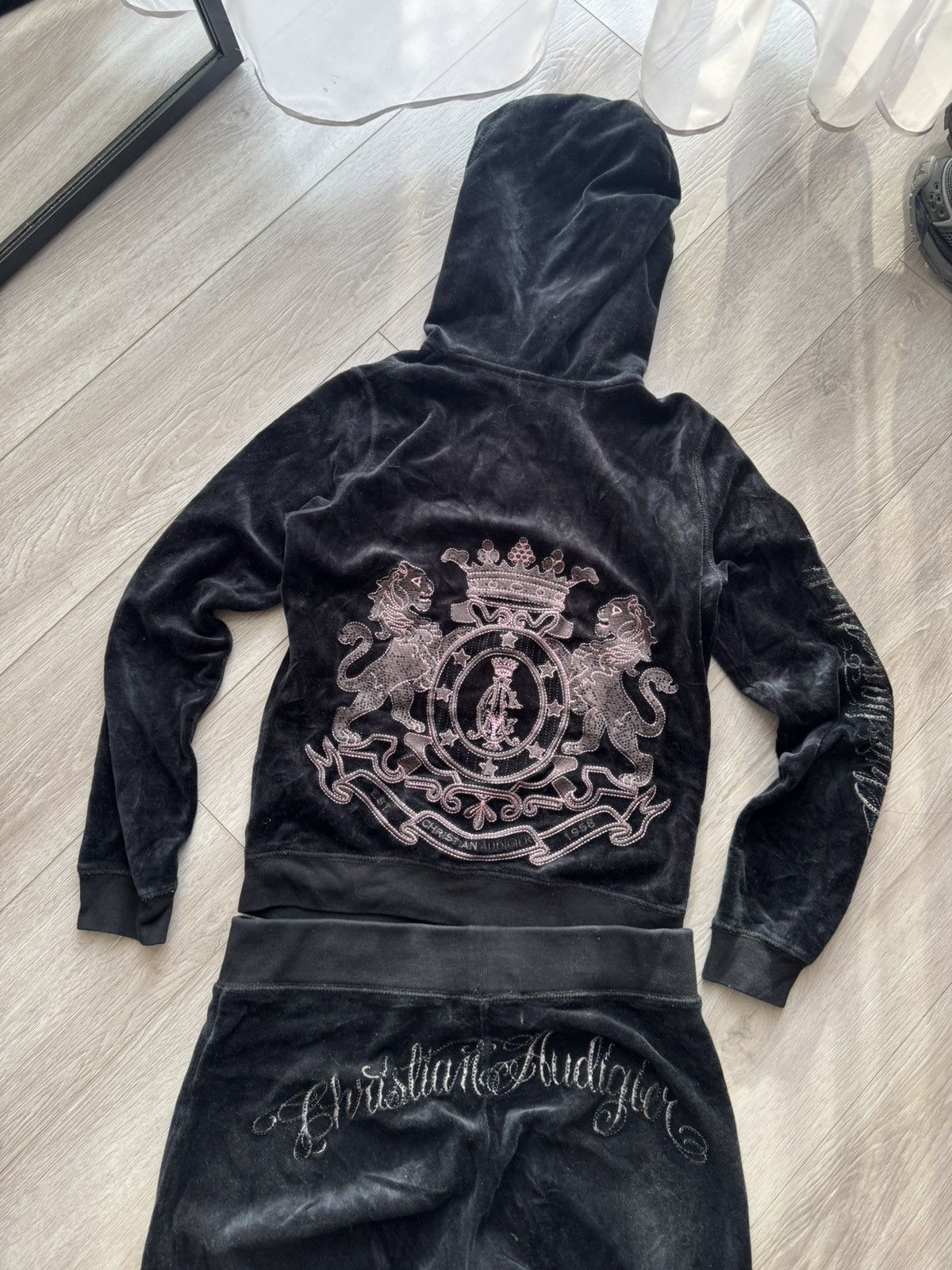 Christian Audigier Vintage Ed Hardy By Christian Audigier Sweatshirt Pants Suit Size S / US 4 / IT 40 - 4 Thumbnail