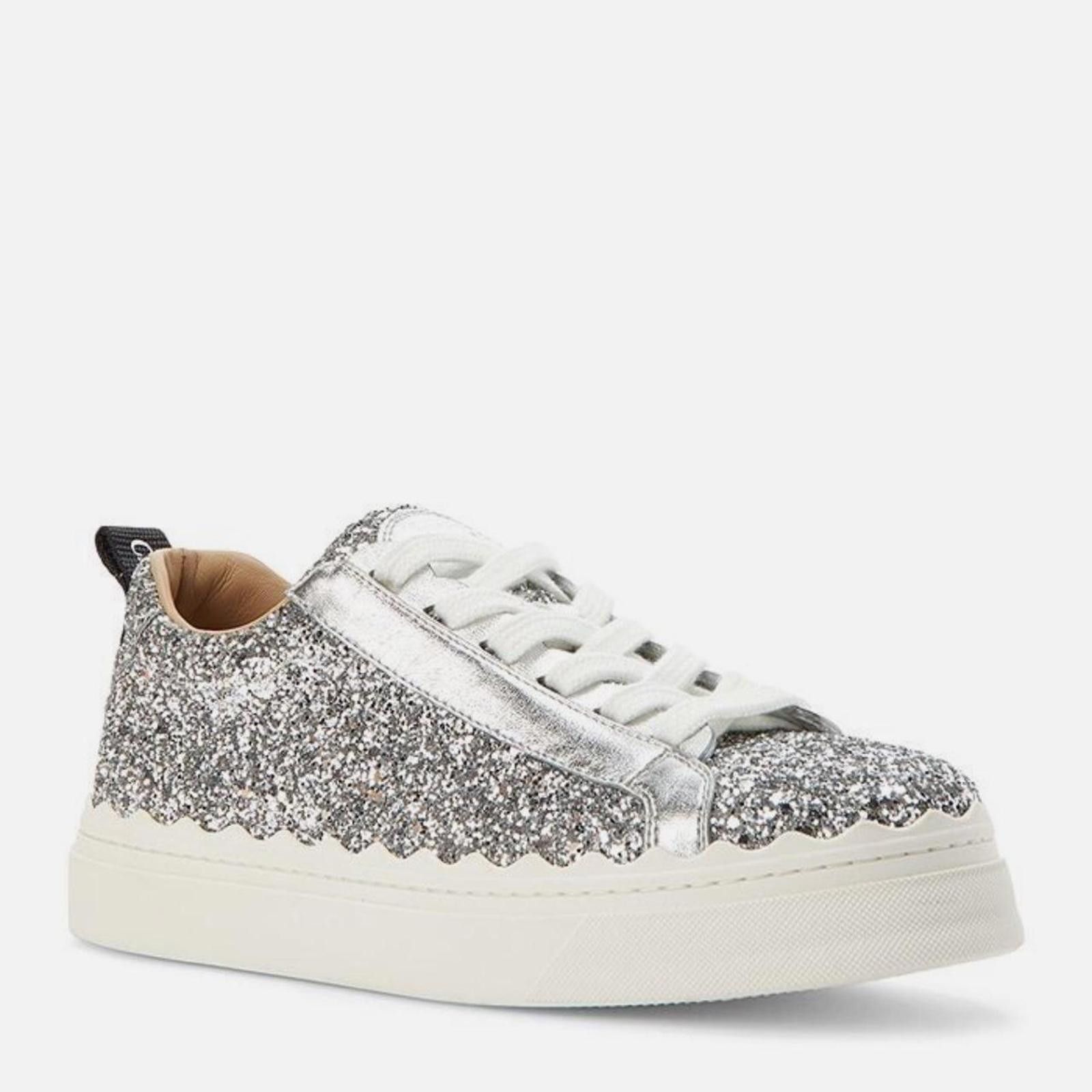 chloma Brand new! Authentic Chloé glitter sneakers Size US 7 / IT 37 - 1 Thumbnail