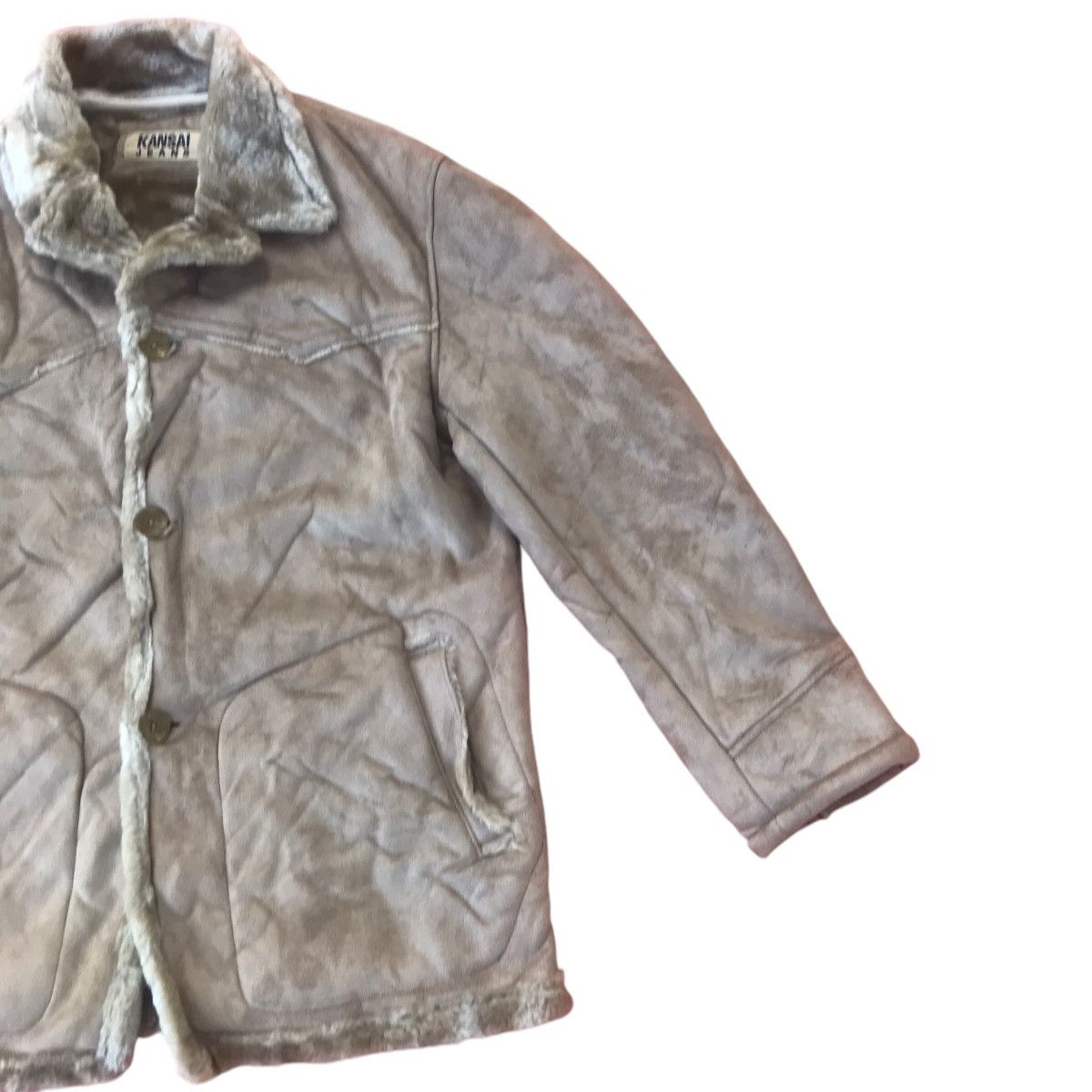 Japanese Brand × Kansai Yamamoto KANSAI YAMAMOTO GENUINE SHERPA LEATHER JACKET Size US M / EU 48-50 / 2 - 4 Thumbnail