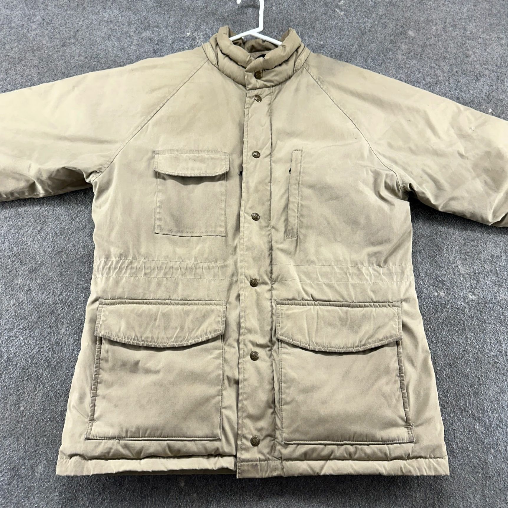 Eddie Bauer VINTAGE Eddie Bauer Jacket Mens XL Beige Puffer Goose Down Hooded Parka 80s 90s Down Jacket Parka Mens XL Beige Hooded Size US XL / EU 56 / 4 - 3 Thumbnail