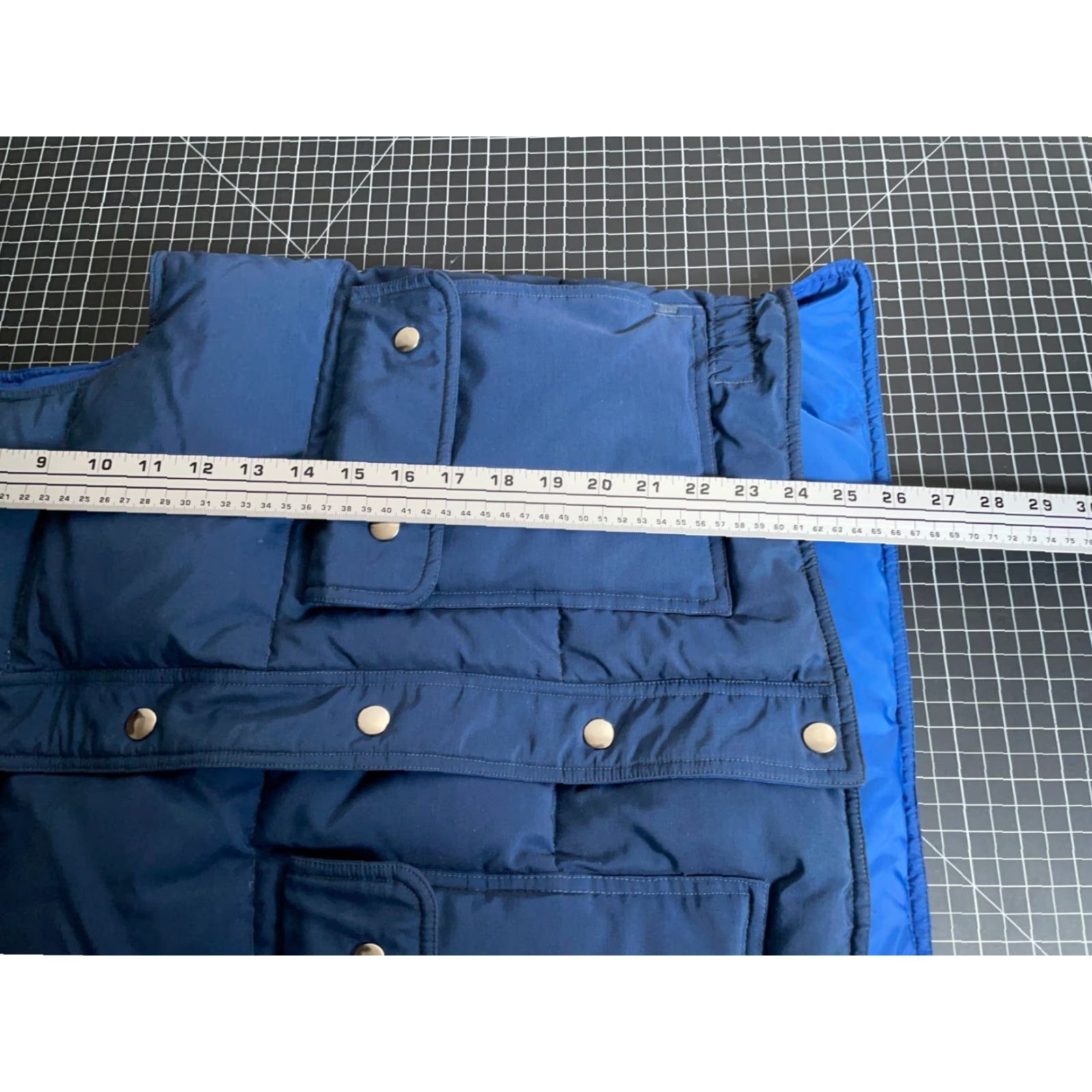 Vintage VINTAGE Friendship Down Puffer Vest Adult Medium Blue Snap Casual 80s Mens Size US M / EU 48-50 / 2 - 6 Thumbnail