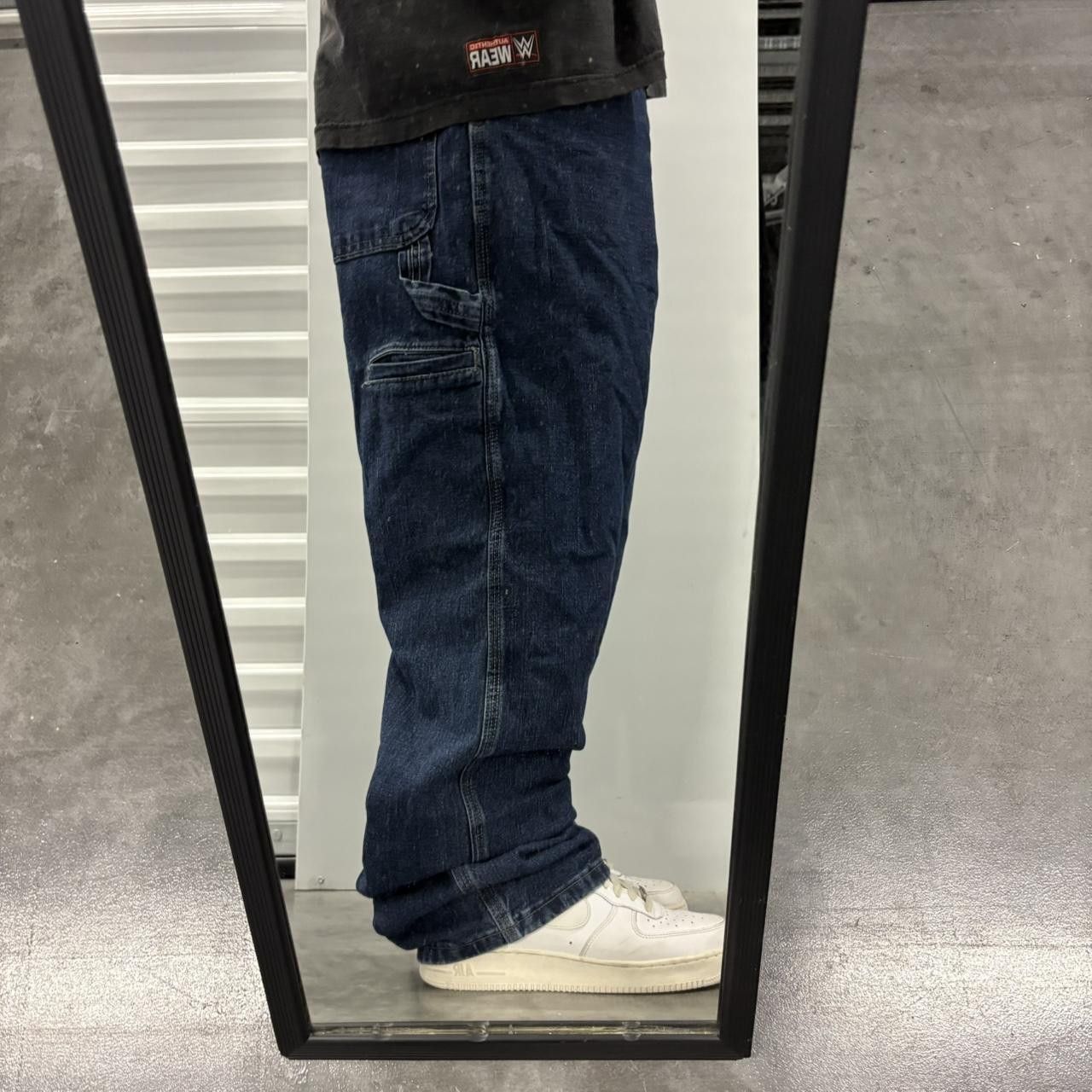 Vintage Crazy Vintage Y2K/2000s Baggy Carpenter Workwear Style Dark Wash Denim Jeans! Size US 38 / EU 54 - 2 Thumbnail