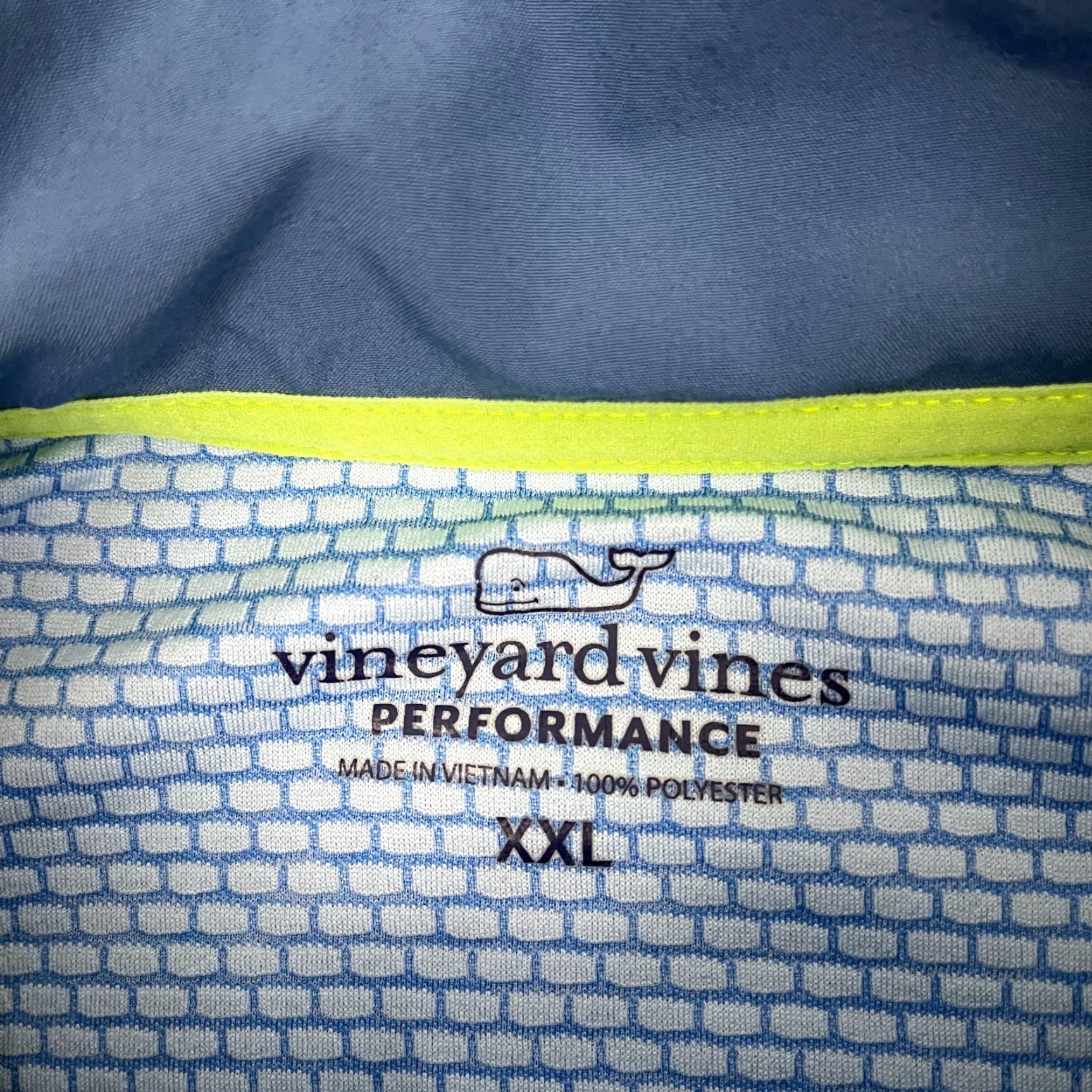 Vineyard Vines Vineyard Vines Performance Pullover Mens 2XL Marthas Vineyard Quarter Zip Golf Shirt Size US XXL / EU 58 / 5 - 4 Thumbnail