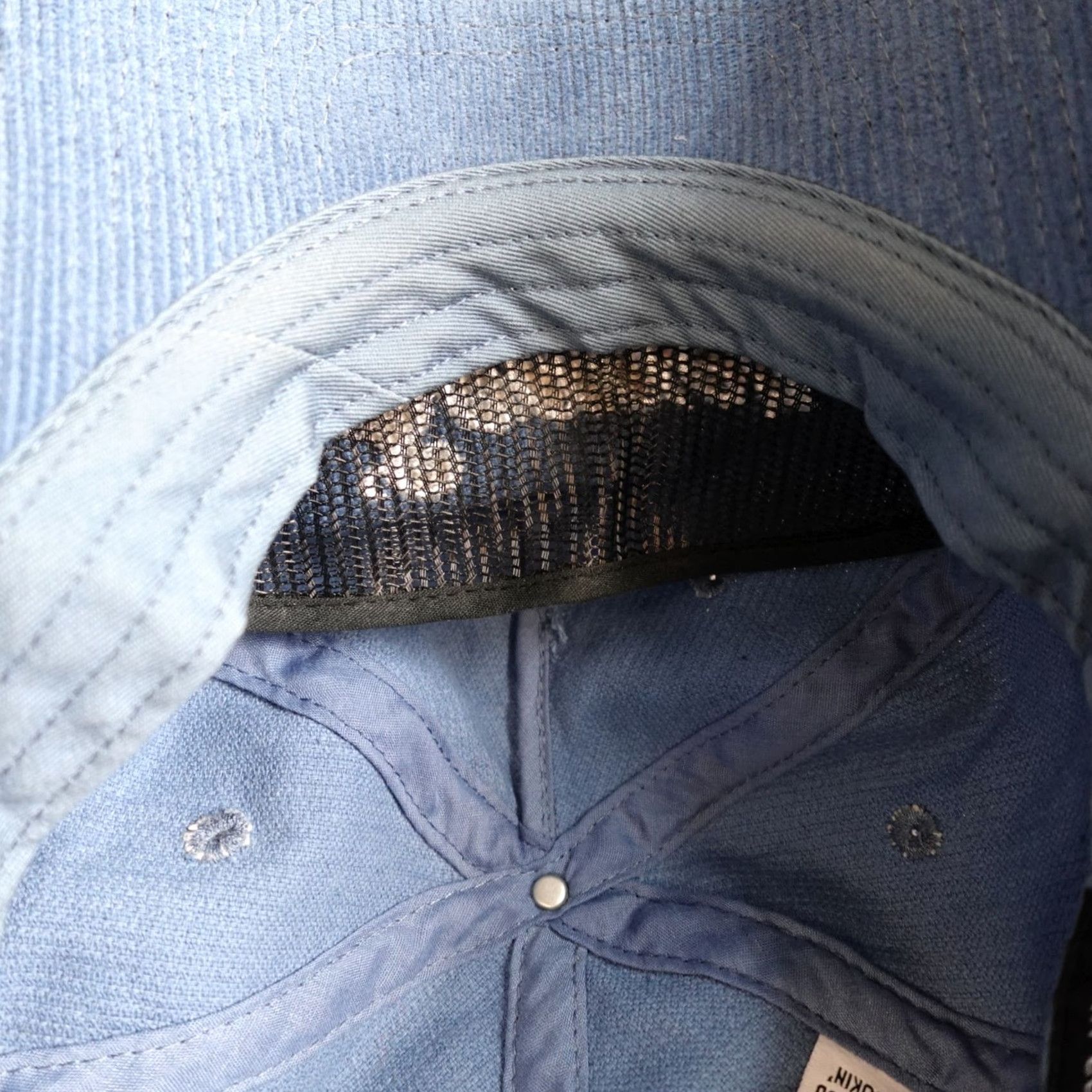 Vintage Seager Mens Hat Blue Embroidered Dadhat Snapback Corduroy Hat Size ONE SIZE - 3 Thumbnail