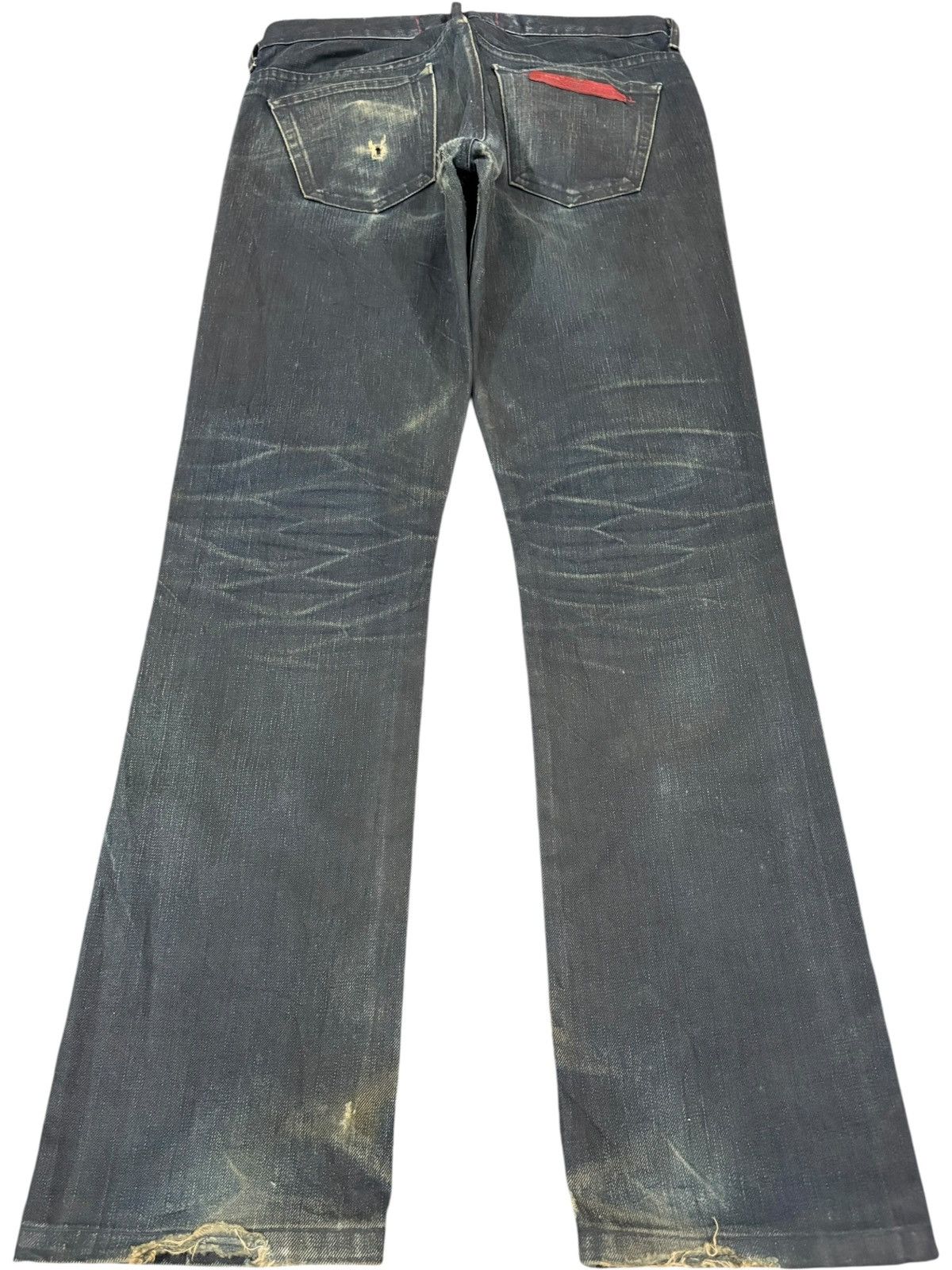 Japanese Brand Vintage Japanese Brand Mud Wash Distressed Bootcut Jeans Size US 32 / EU 48 - 2 Thumbnail