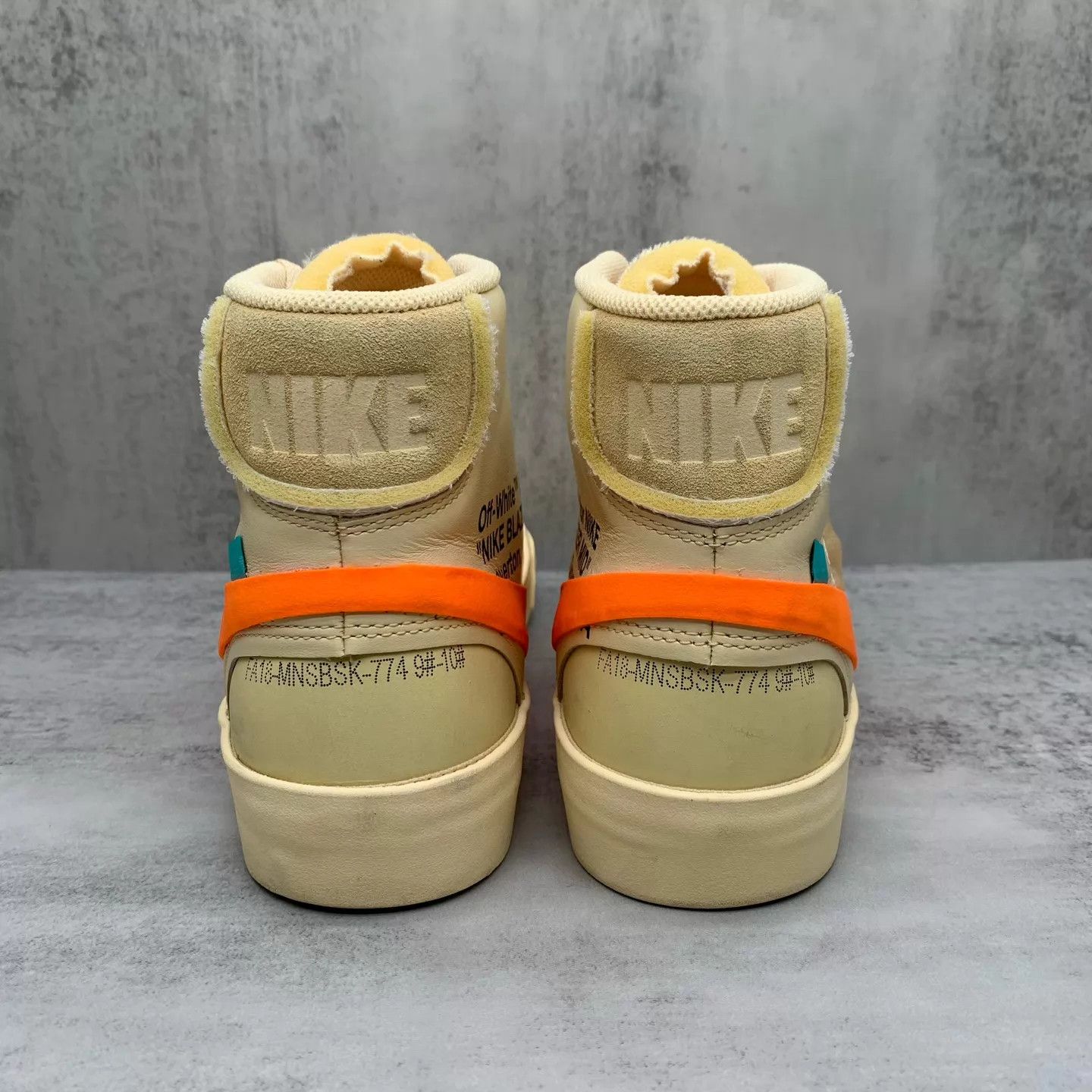 Nike OW x NK Blazer Halloween Cream HiTop 44 98N Size US 11 / EU 44 - 5 Thumbnail