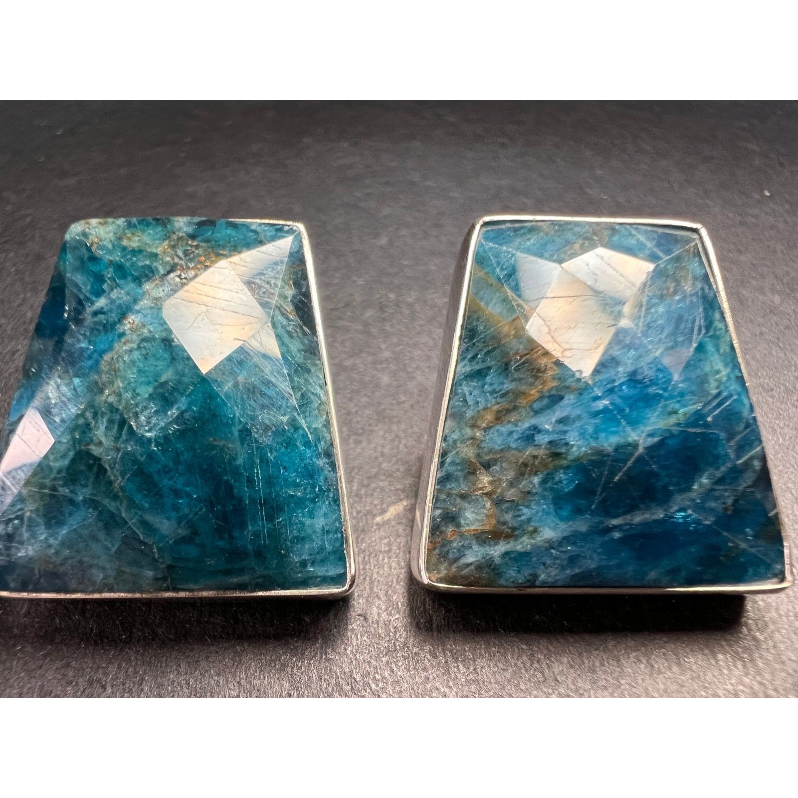 Other NEW Jay King blue apatite geometric sterling silver earrings Size ONE SIZE - 11 Thumbnail