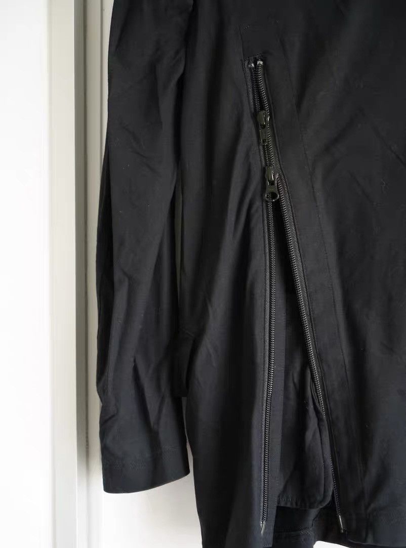 Yohji Yamamoto Yohji Yamamoto 14SS Rain Ripple Asymmetrical Back-Zip Blazer Size 40R - 4 Thumbnail