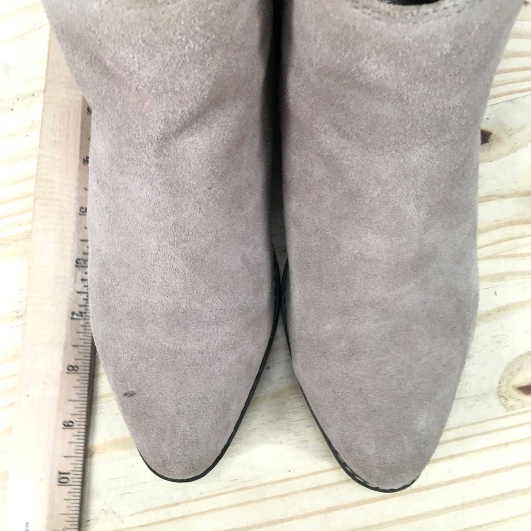 Vintage White Mountain Boots Womens 8.5 M Havana Ankle Booties Beige Leather Zip Boots Size US 9 / IT 39 - 6 Thumbnail