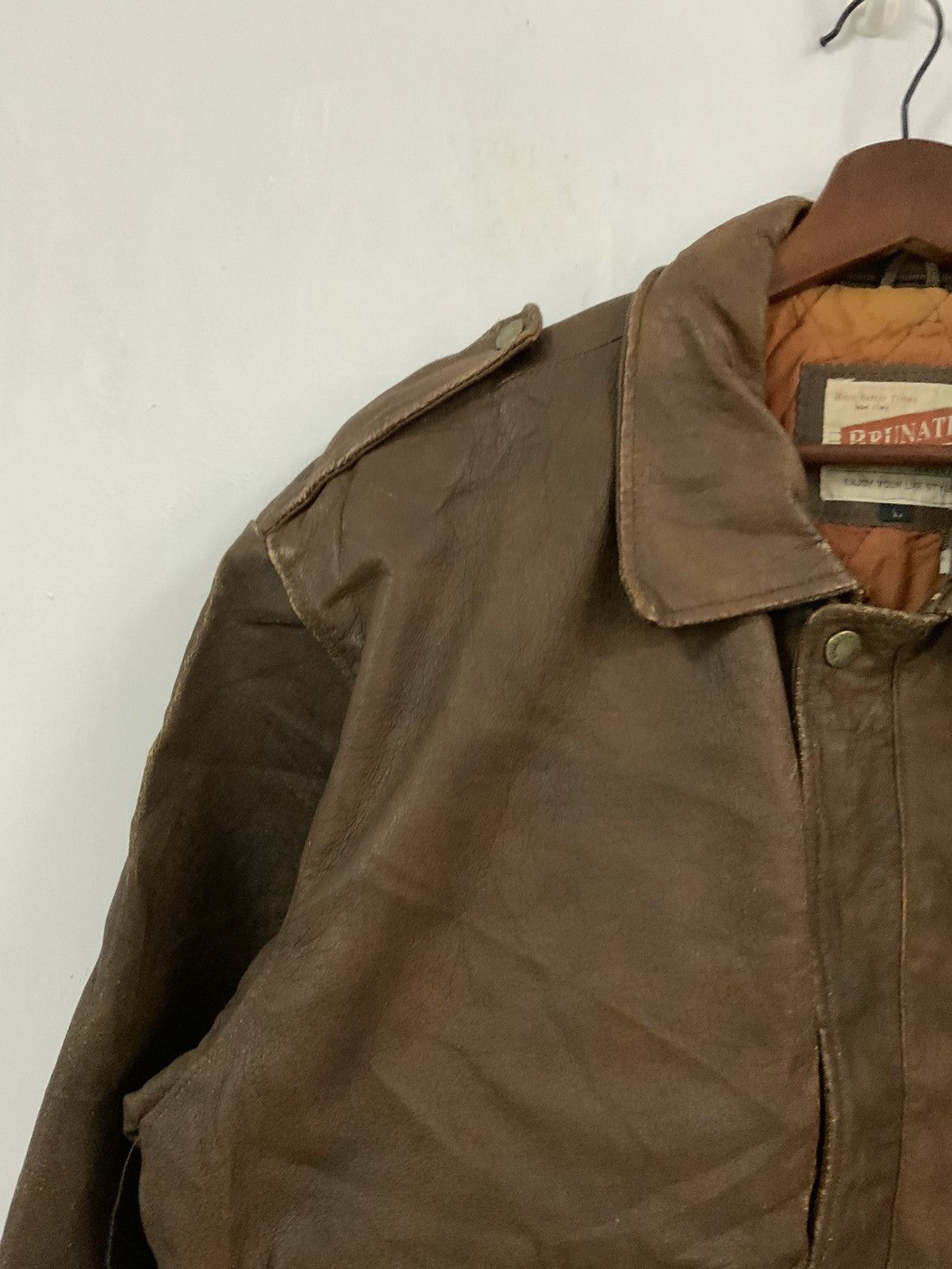 Genuine Leather Vintage Brunati Genuine Leather Fade Jacket Size US L / EU 52-54 / 3 - 11 Thumbnail