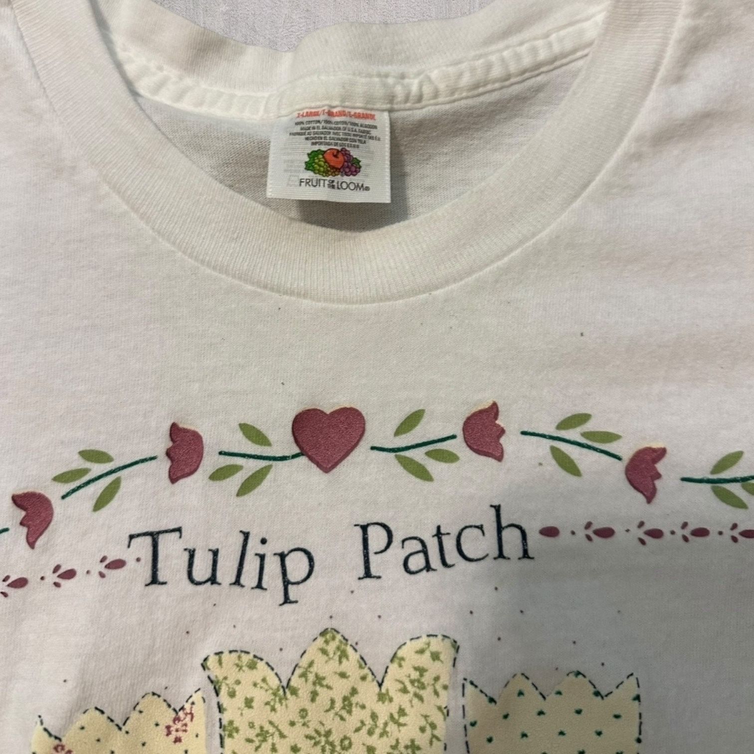 Fruit Of The Loom Tulip patch gardening tee Size US XL / EU 56 / 4 - 3 Thumbnail
