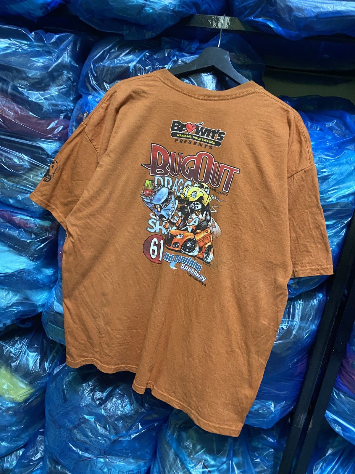 Vintage VINTAGE Y2K BUG OUT DOMINAN SPEEDWAY SHIRT Size US XL / EU 56 / 4 - 9 Thumbnail