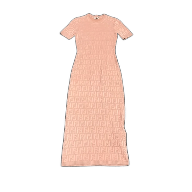 Fendi Fendi Knitted Dress with Double F Print Size US 38 / EU 54 - 1 Thumbnail