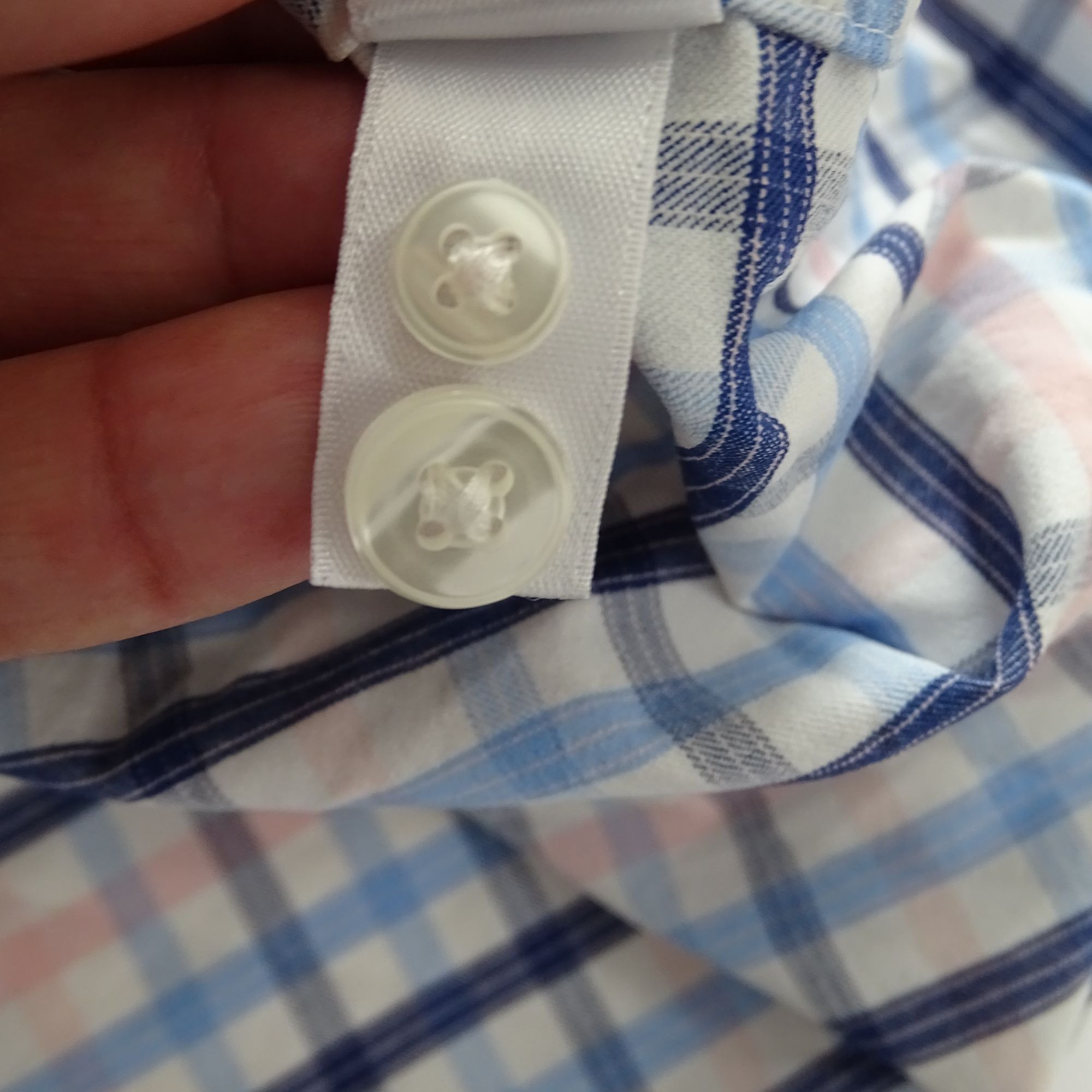 Bonobos Bonobos Slim Fit Long Sleeve Blue Pink Plaid Button Up Shirt Size US L / EU 52-54 / 3 - 7 Thumbnail