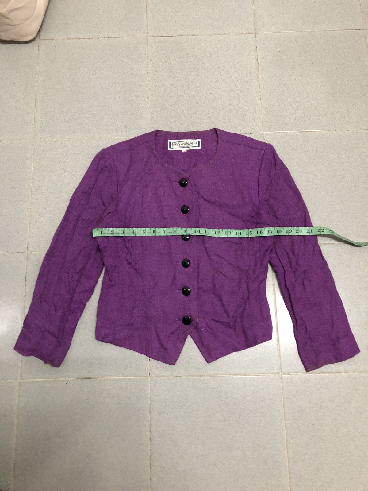 Japanese Brand × Vintage × Yves Saint Laurent Vintage YSL diffusion femmes wool blend fest jacket Size M / US 6-8 / IT 42-44 - 8 Thumbnail