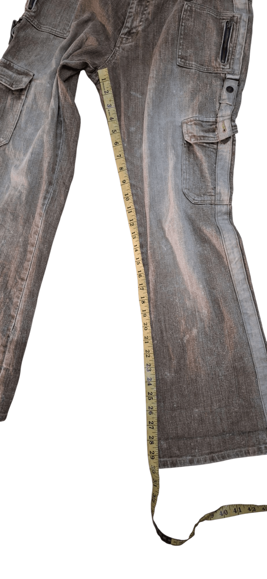 If Six Was Nine Japanese Brand Oririns Cargo Six Pockets Flared Denim Size US 32 / EU 48 - 16 Thumbnail