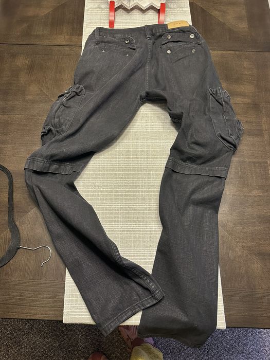 Streetwear Waxed denim cargo pants Grailed