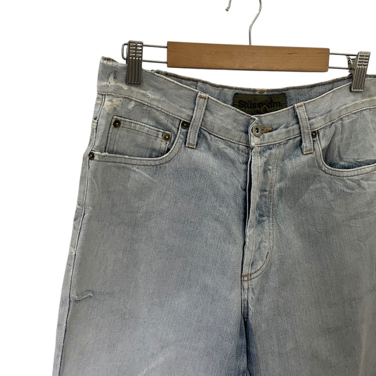 Stussy Vintage Stussy.dm Distressed Denim Size US 30 / EU 46 - 3 Thumbnail