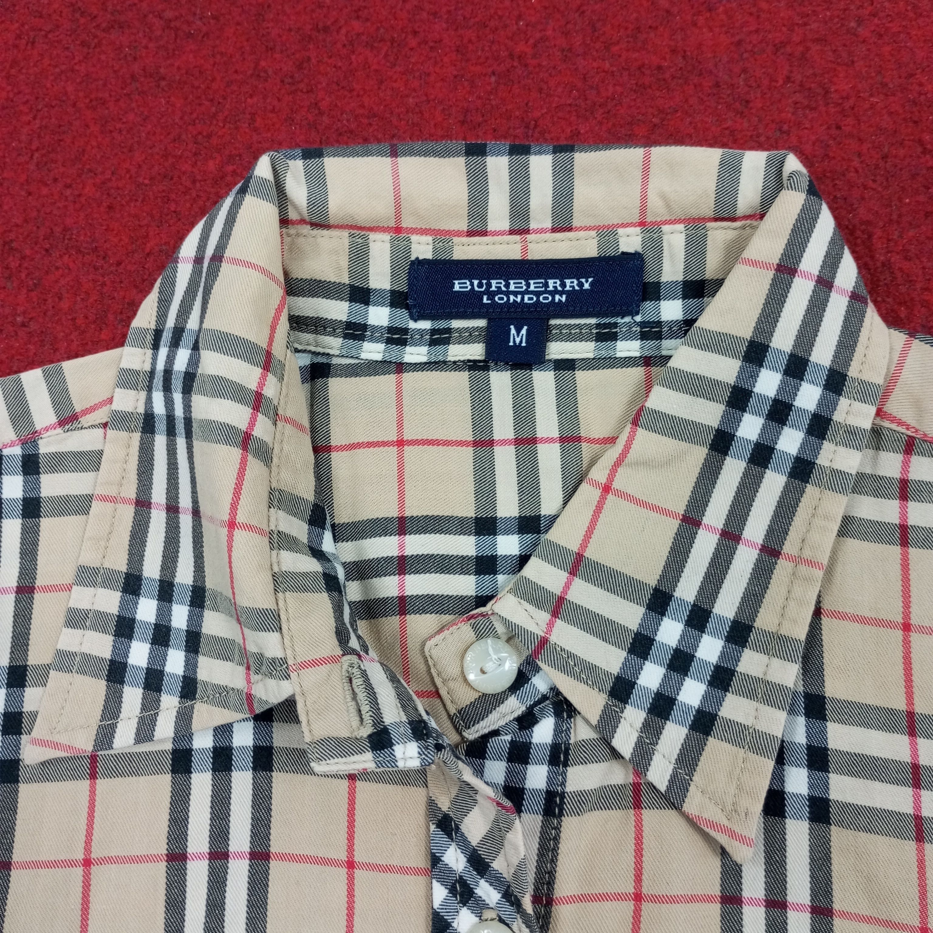 Burberry × Vintage Burberry London Luxury Brand Fashion Style Nova Check Shirt Size S / US 4 / IT 40 - 4 Thumbnail