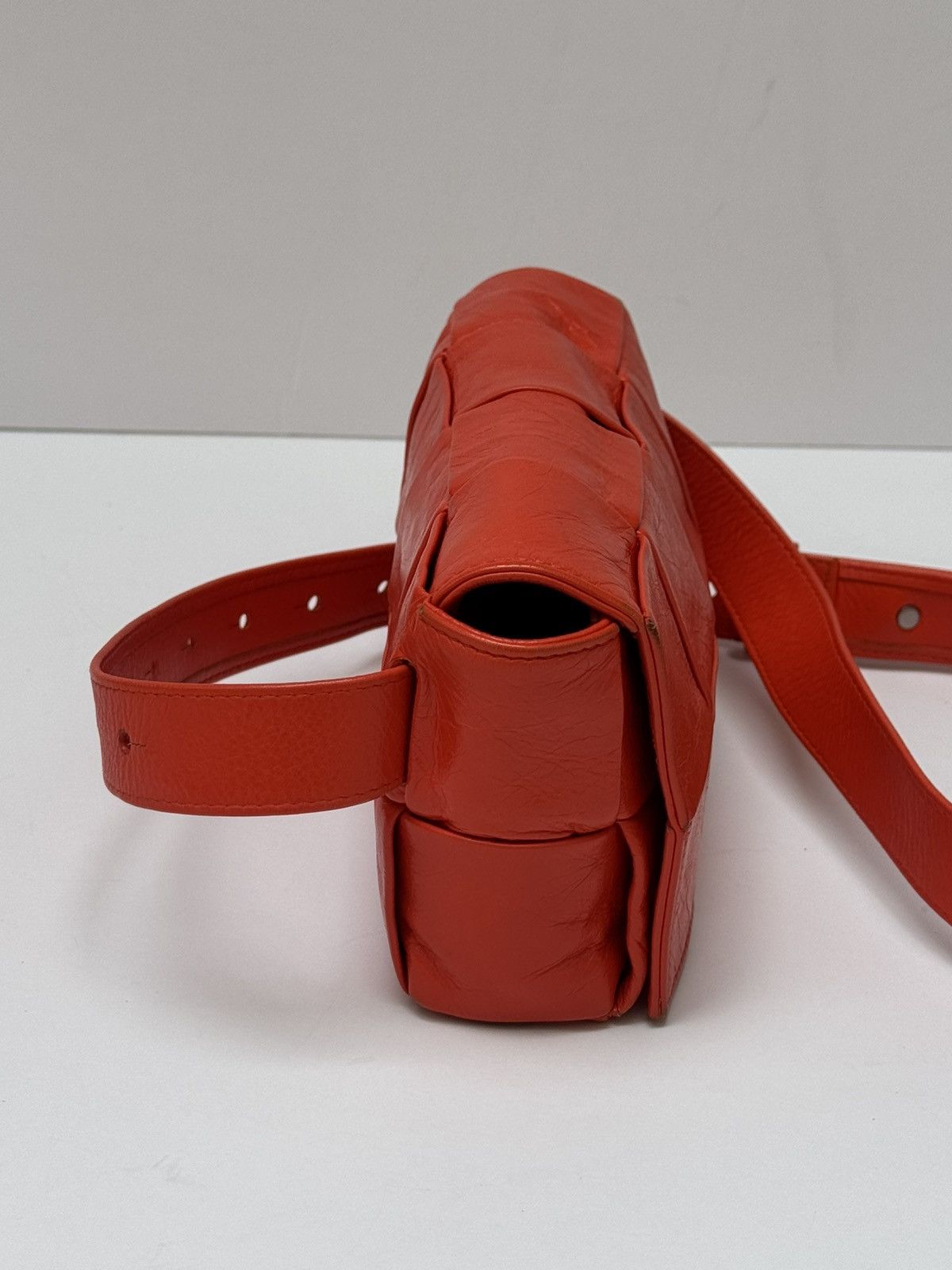 Bottega Veneta Bottega veneta casette orange bumbag intreccio Size ONE SIZE - 3 Thumbnail