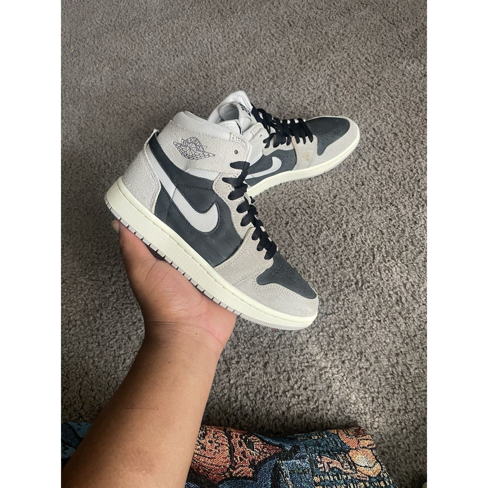 Nike Size 4.5y- Air Jordan 1 High Zoom Air CMFT 2 Light Iron Ore Size US 6 / IT 36 - 1 Thumbnail