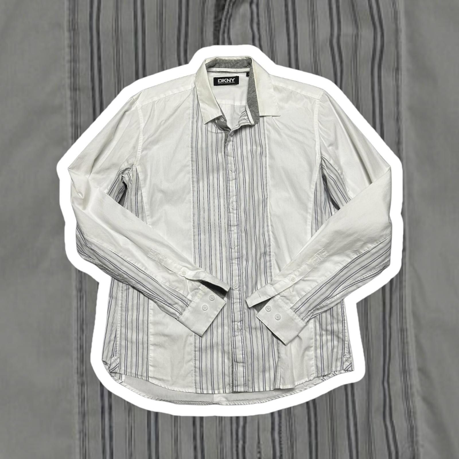 DKNY DKNY Elegant Striped Button-Up Shirt - Size M Size US M / EU 48-50 / 2 - 1 Thumbnail