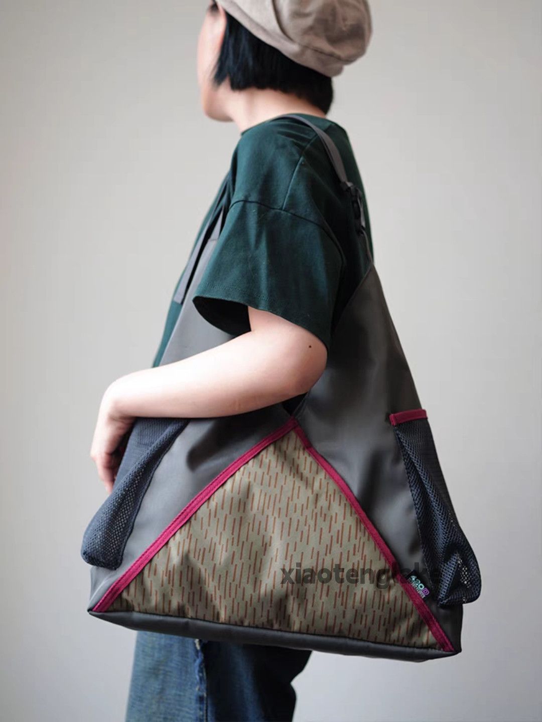 Vintage Unisex outdoor sports patchwork sports tote bag Size ONE SIZE - 4 Thumbnail