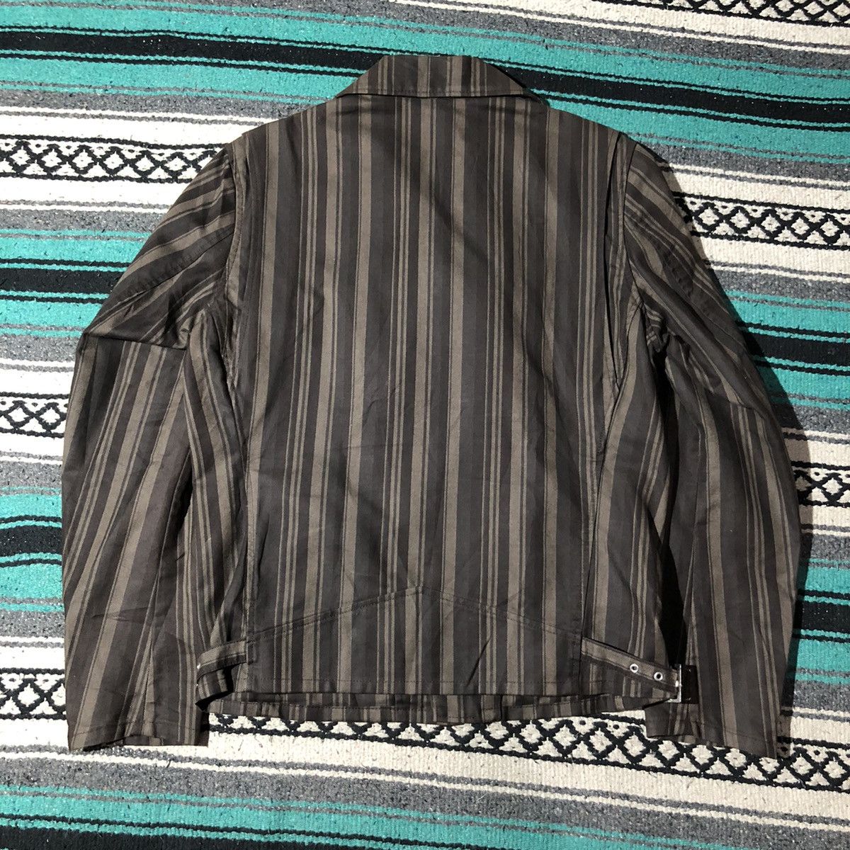 Tornado Mart 2000s Tornado Mart - Vkei Perfecto Canvas Jacket Size US L / EU 52-54 / 3 - 7 Thumbnail