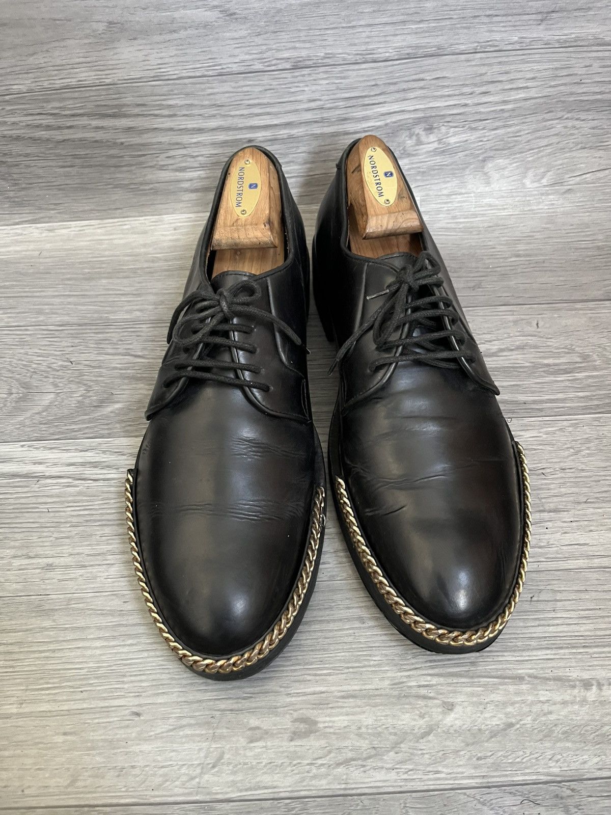 Raf Simons Raf simons Fw 12Chain trimmed derby shoes sz 42 Size US 9 / EU 42 - 2 Thumbnail