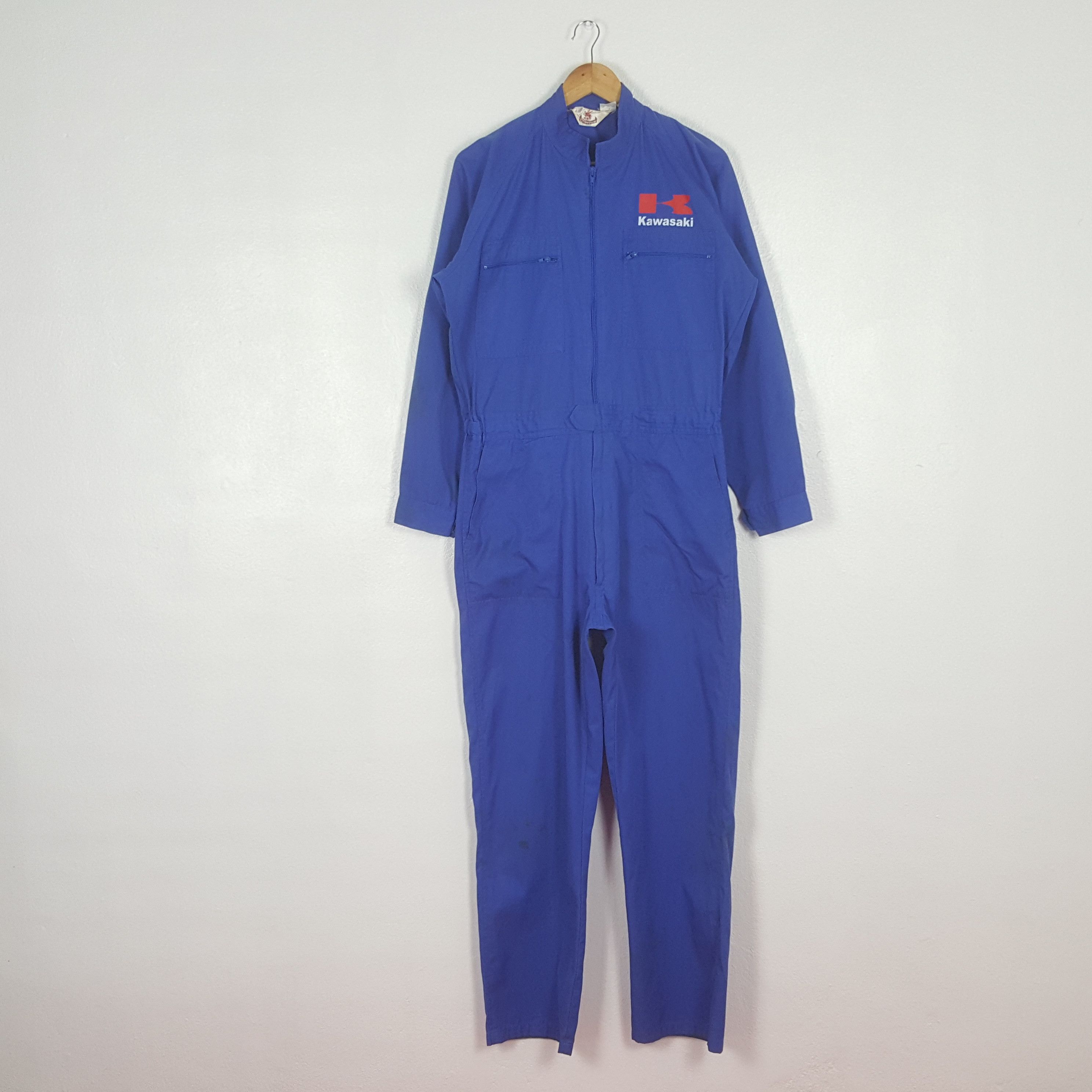 Japanese Brand Vintage Kawasaki Racing Motorsports Coverall Jacket C309N12 Size US M / EU 48-50 / 2 - 3 Thumbnail